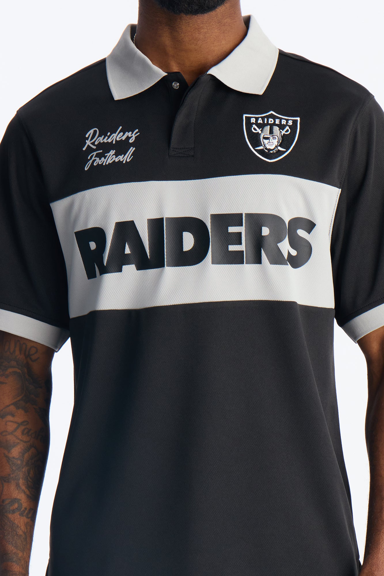 Raiders Soccer Polo - Black