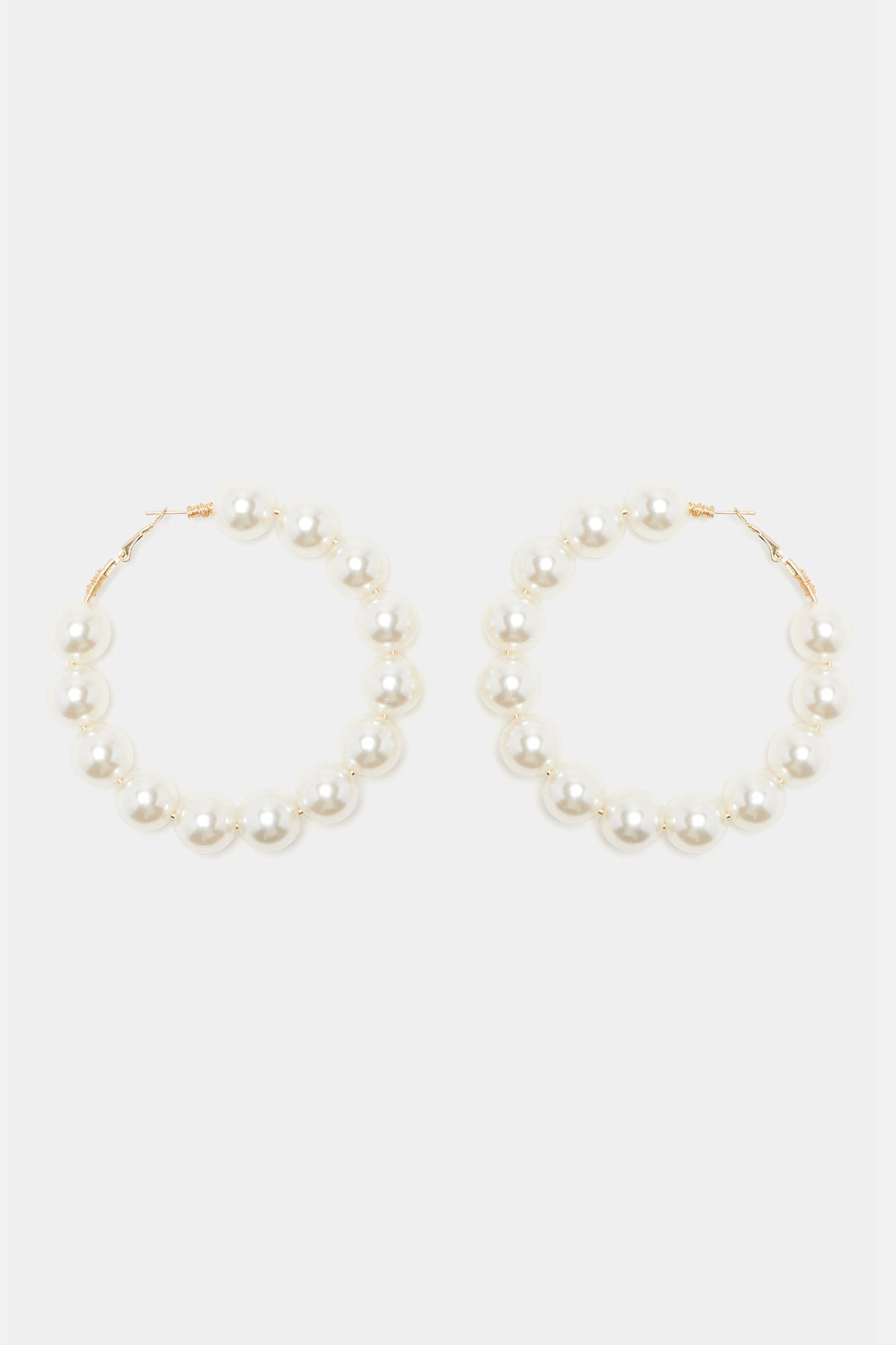 New Style Hoop Earrings - White