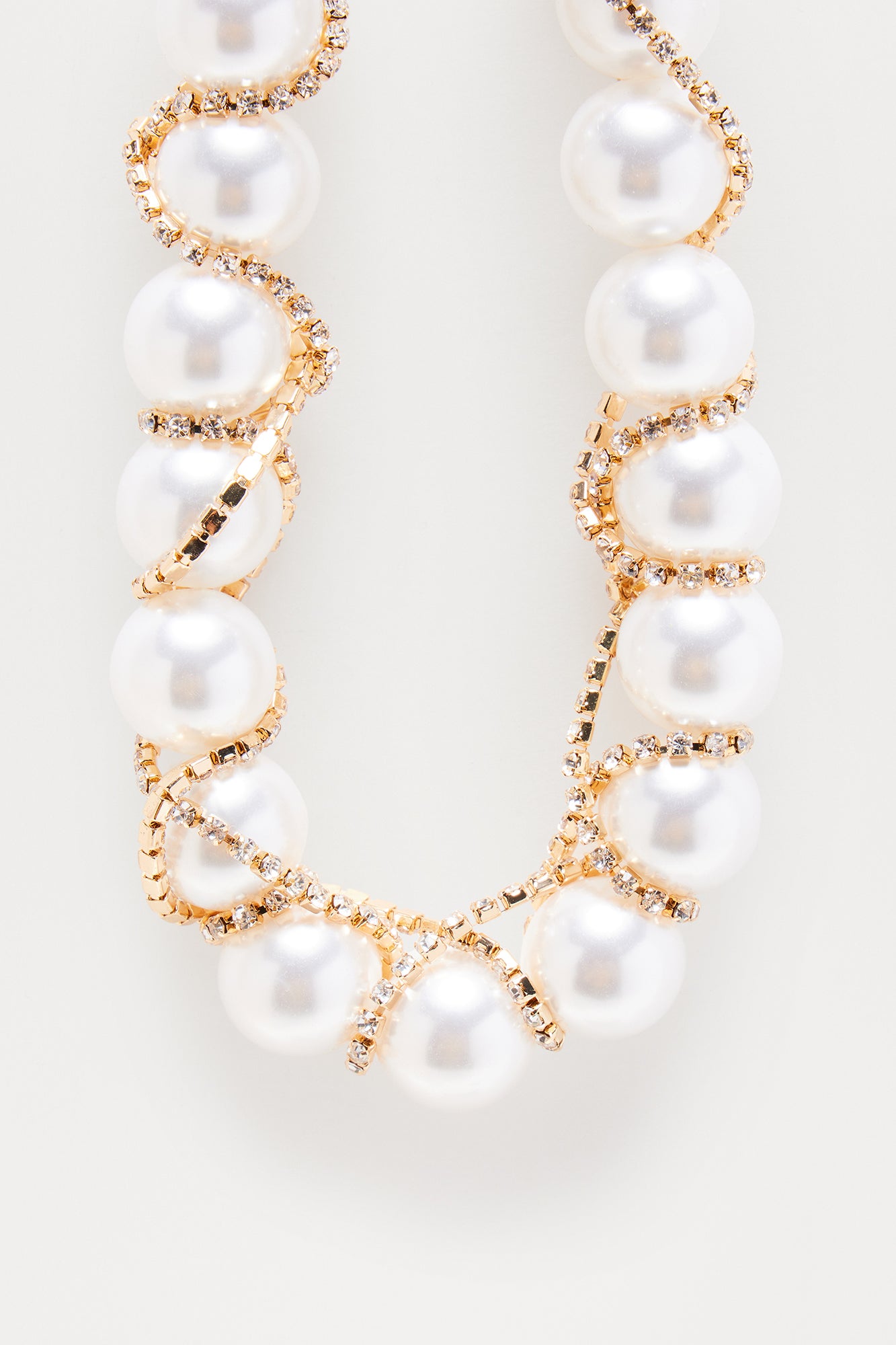 Mixed Signals Pearl Choker - White/combo