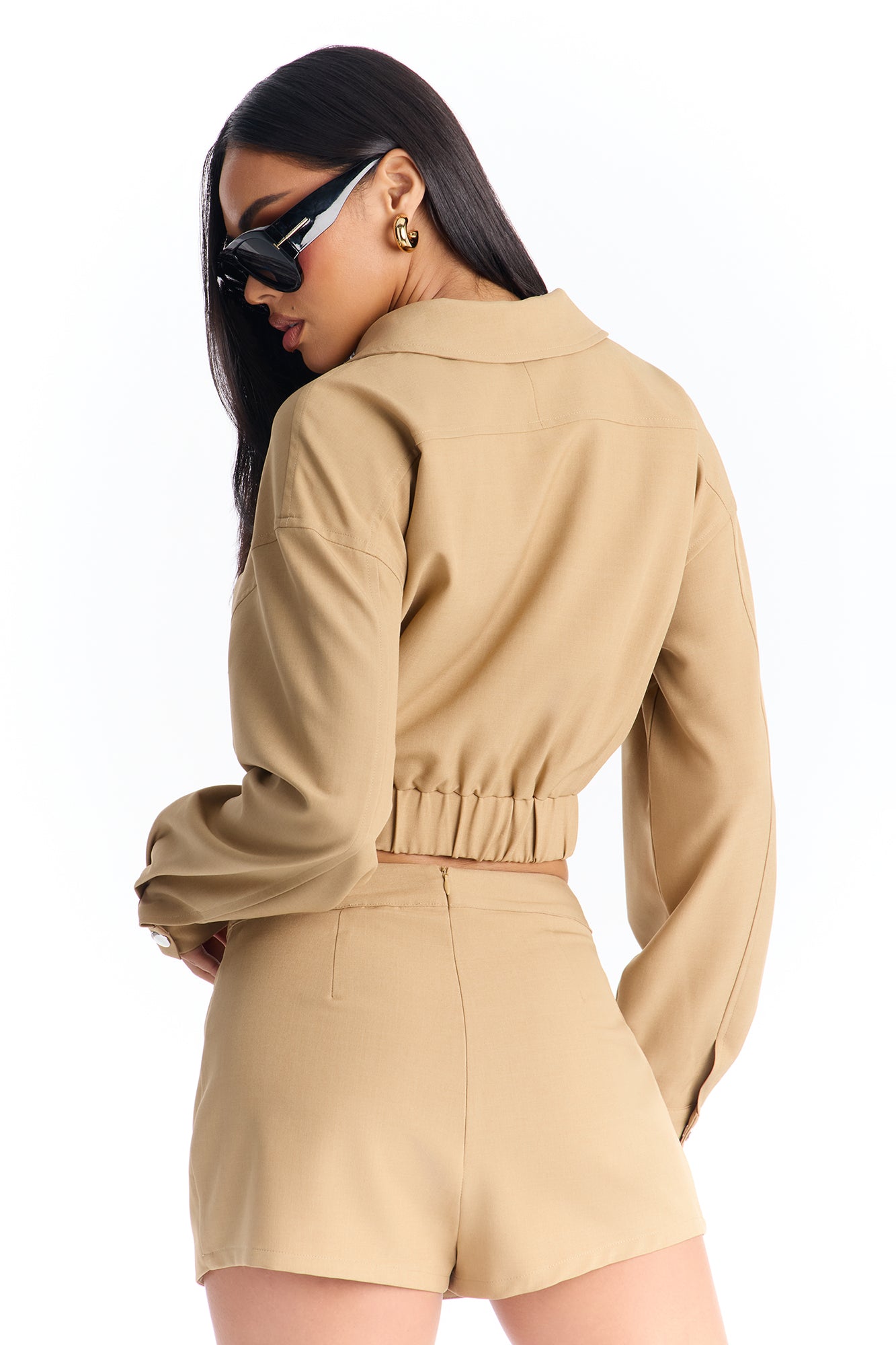 Kesha Skort Set - Khaki