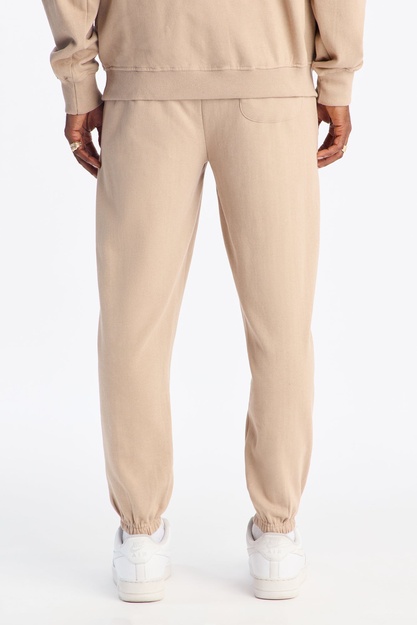 Lost Angeles Embroidered Jogger - Tan