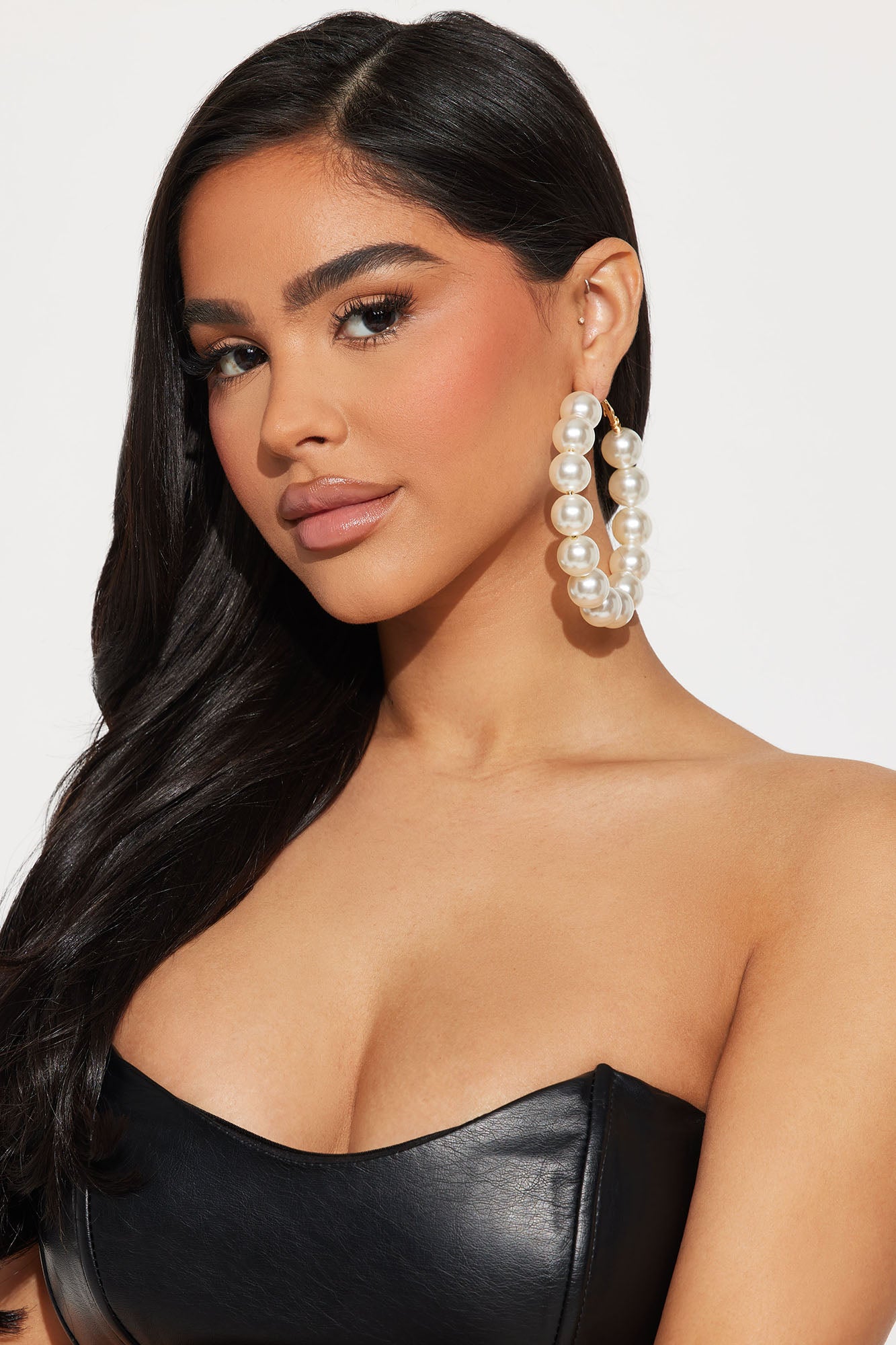 New Style Hoop Earrings - White