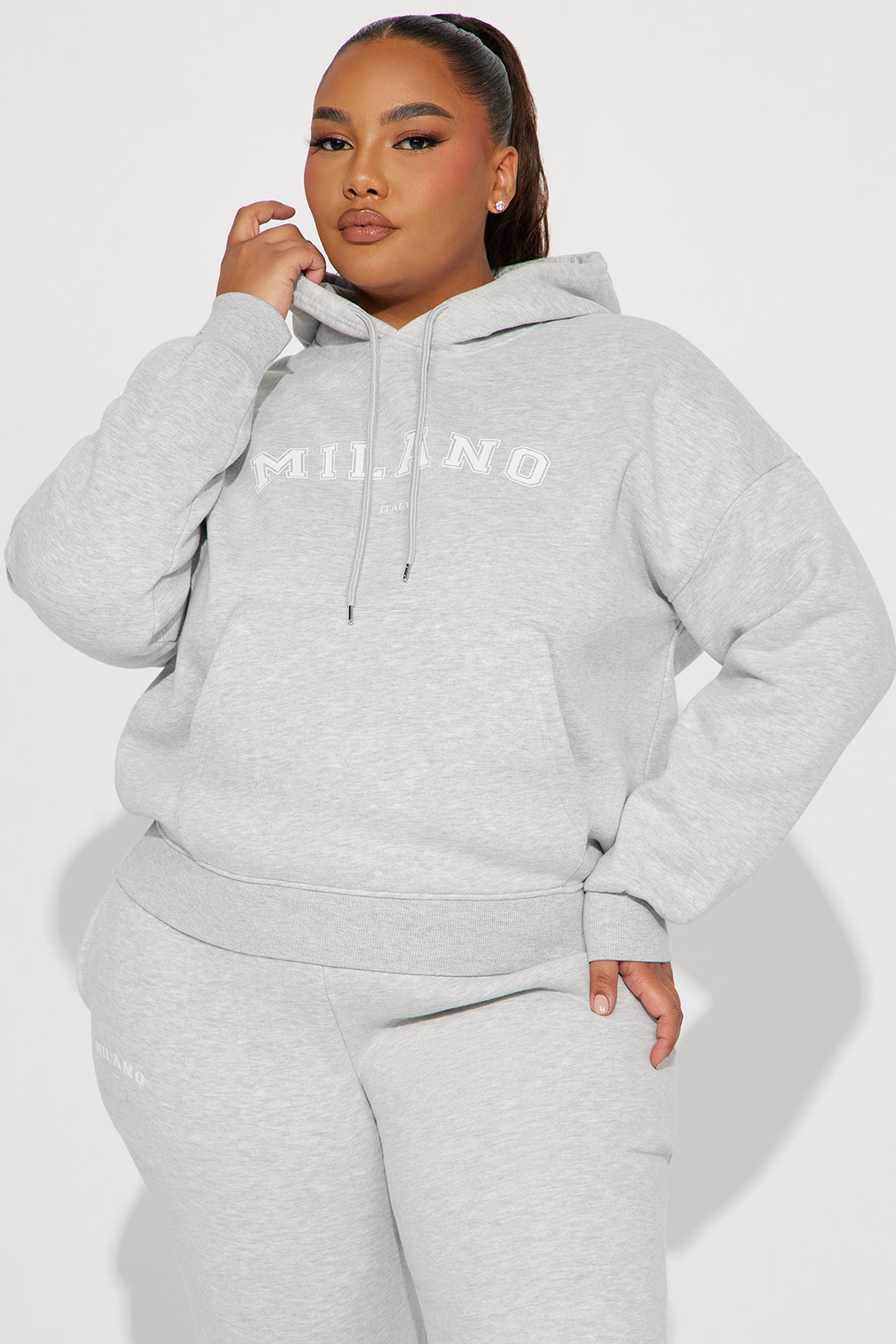 Milano Sweatpant Set - Heathered Grey