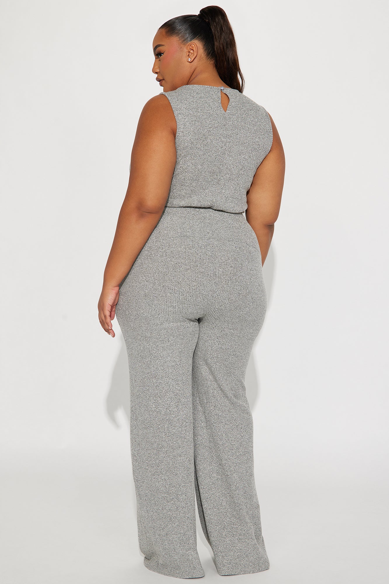 Express Your Style Jumpsuit - Heather Grey