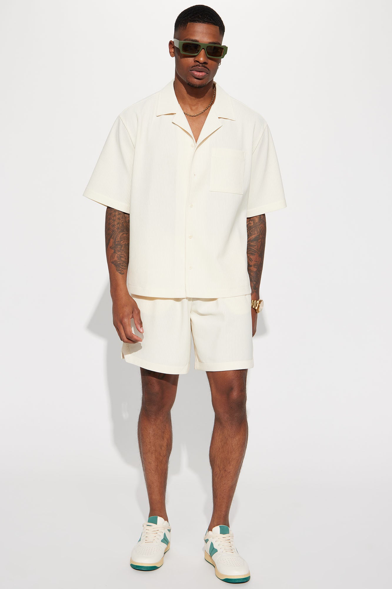 Show Up Basketball Short - Off White