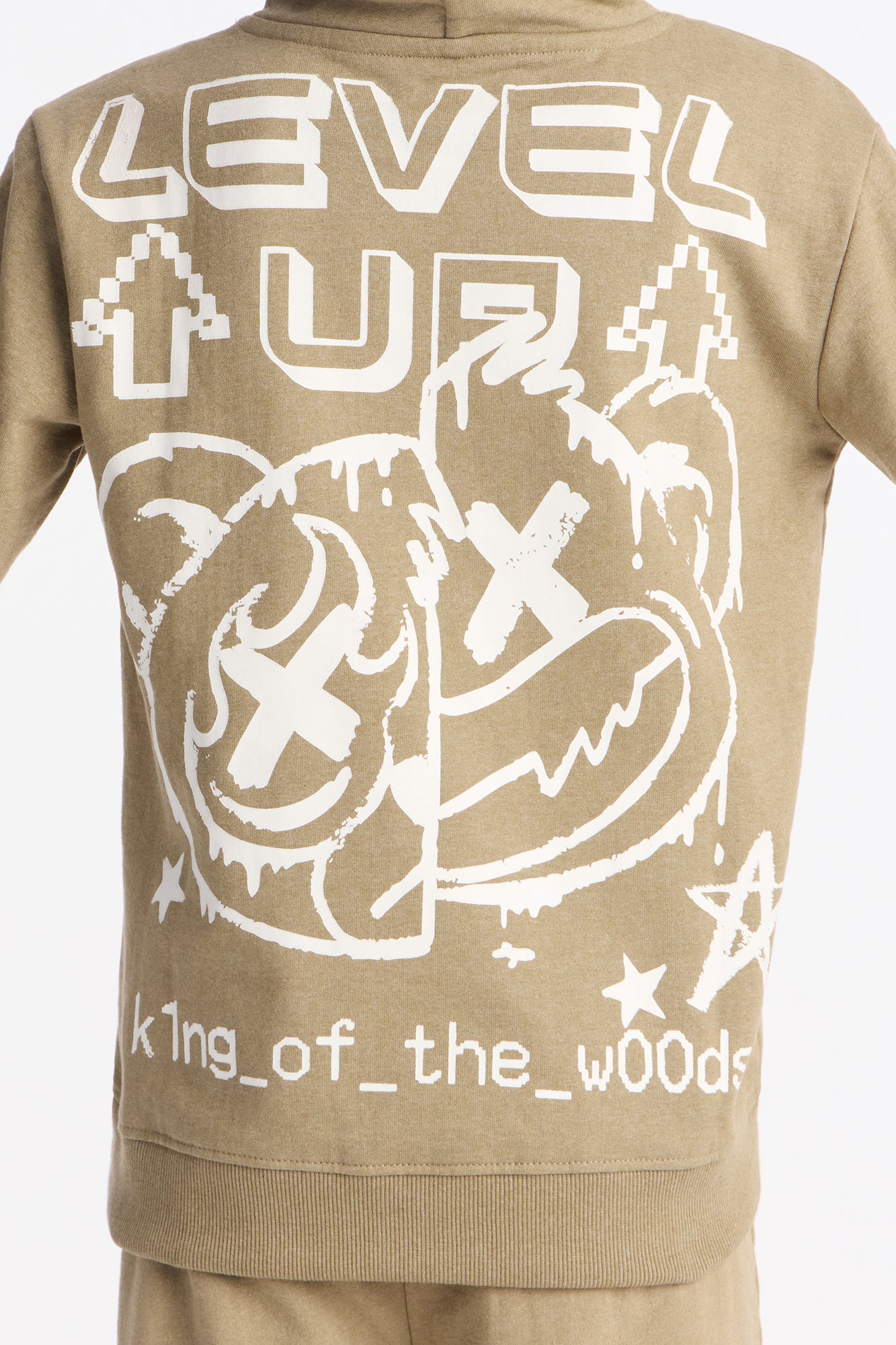 Mini Level Up Pullover Hoodie - Olive