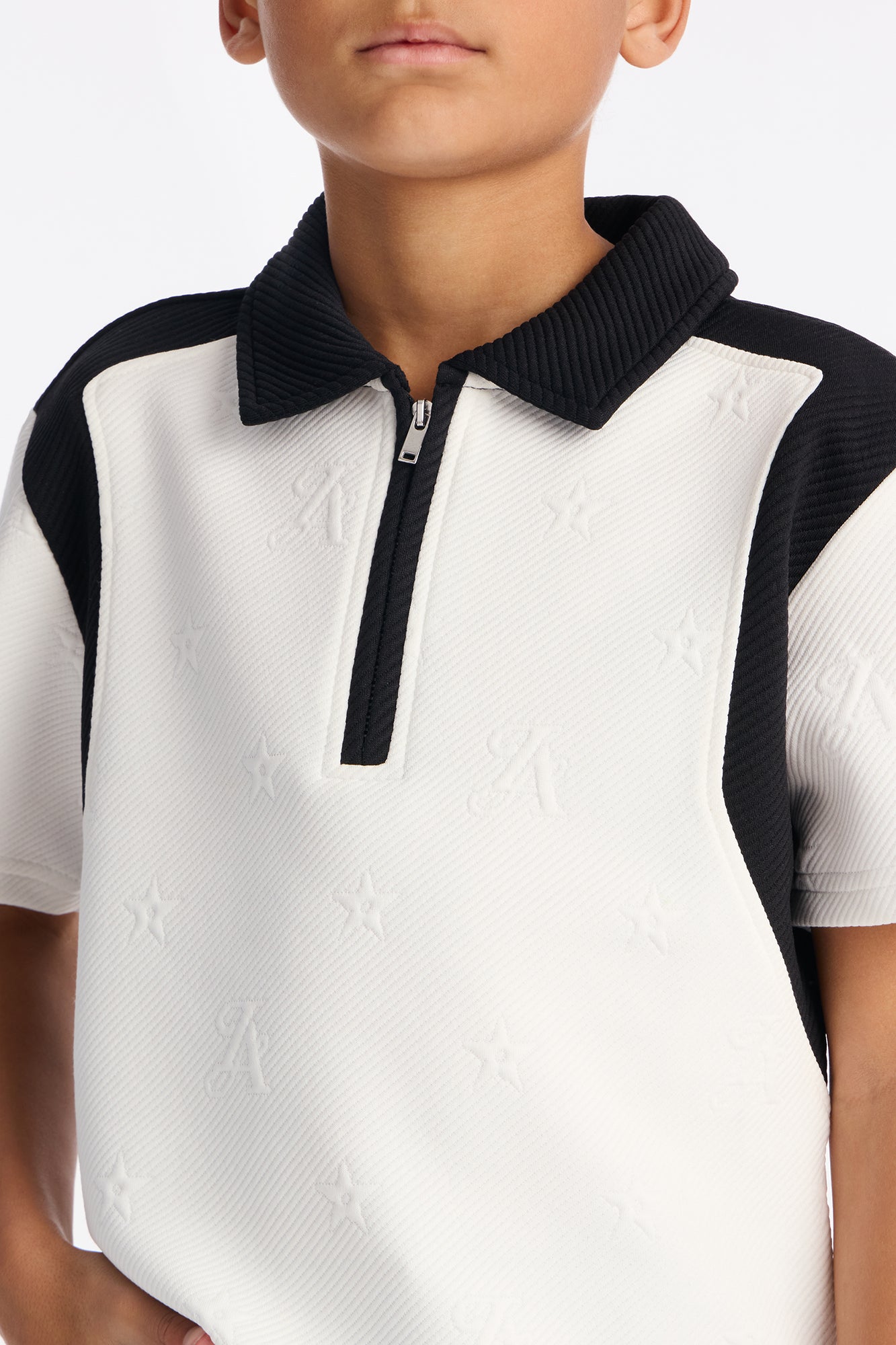 Mini Millionaire Mindset Polo - Cream/combo