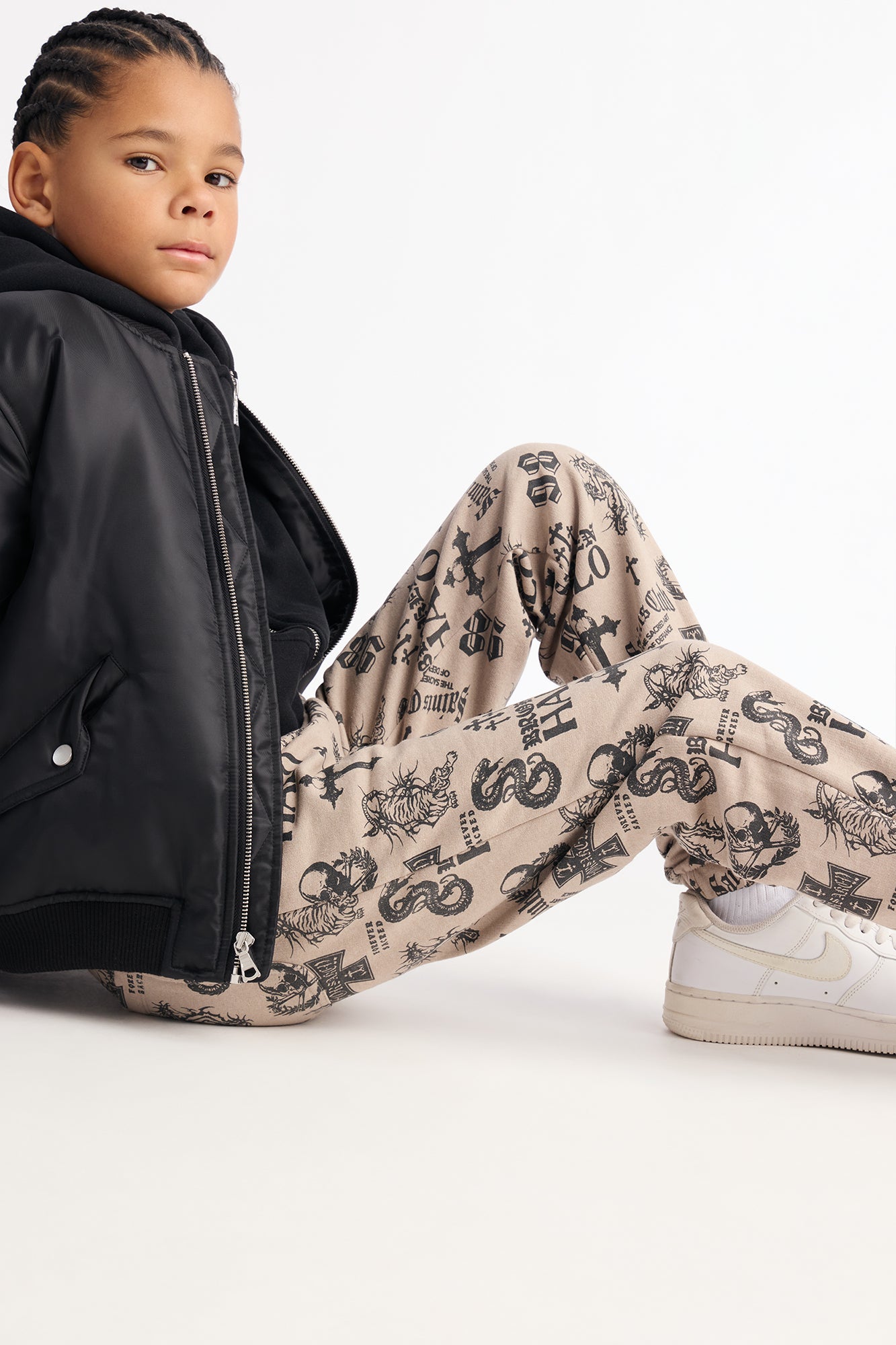 Mini Forever Sacred Jogger Pants - Grey