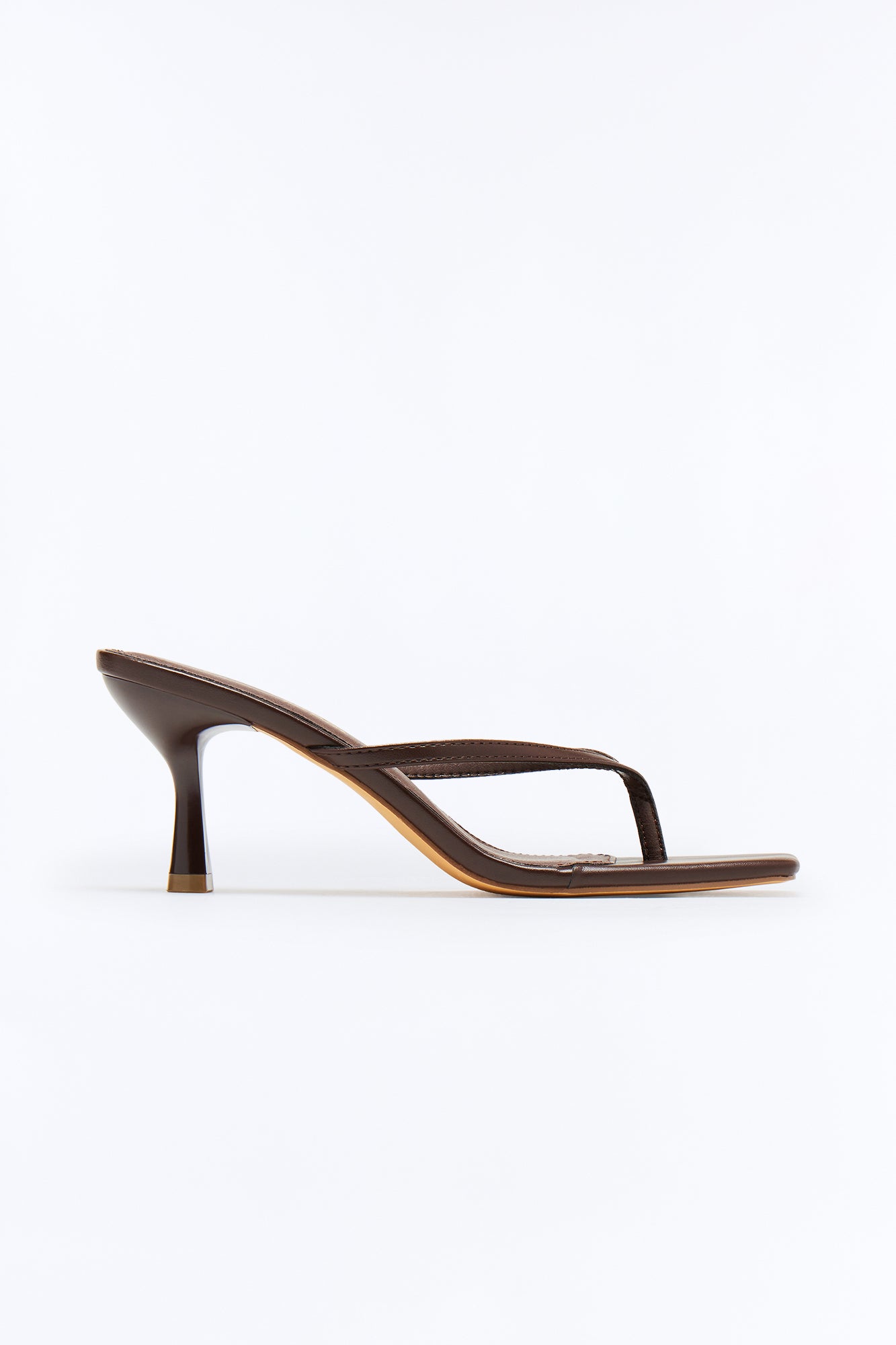 Ayla Thong Mules - Chocolate