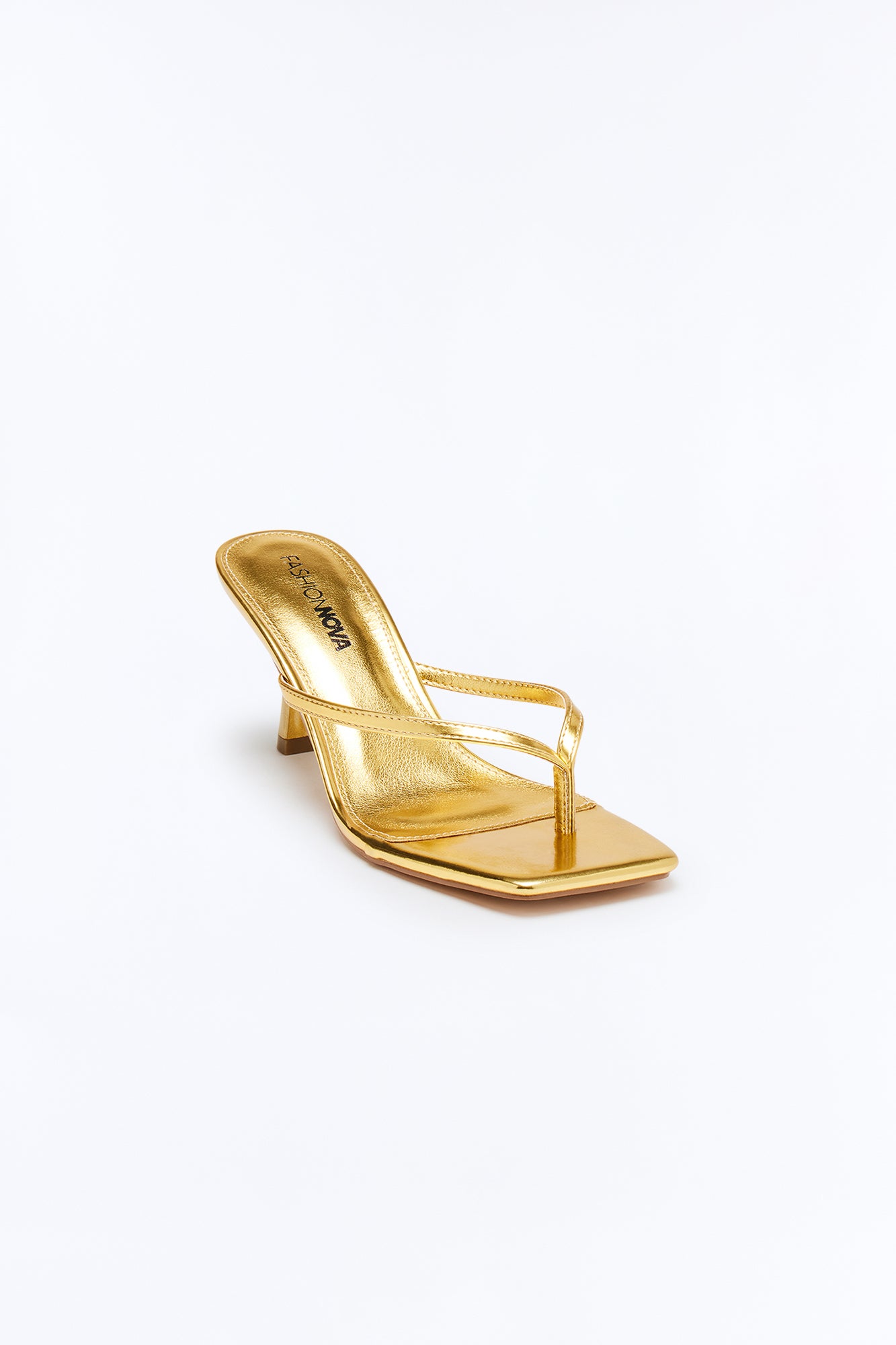 Ayla Thong Mules - Gold