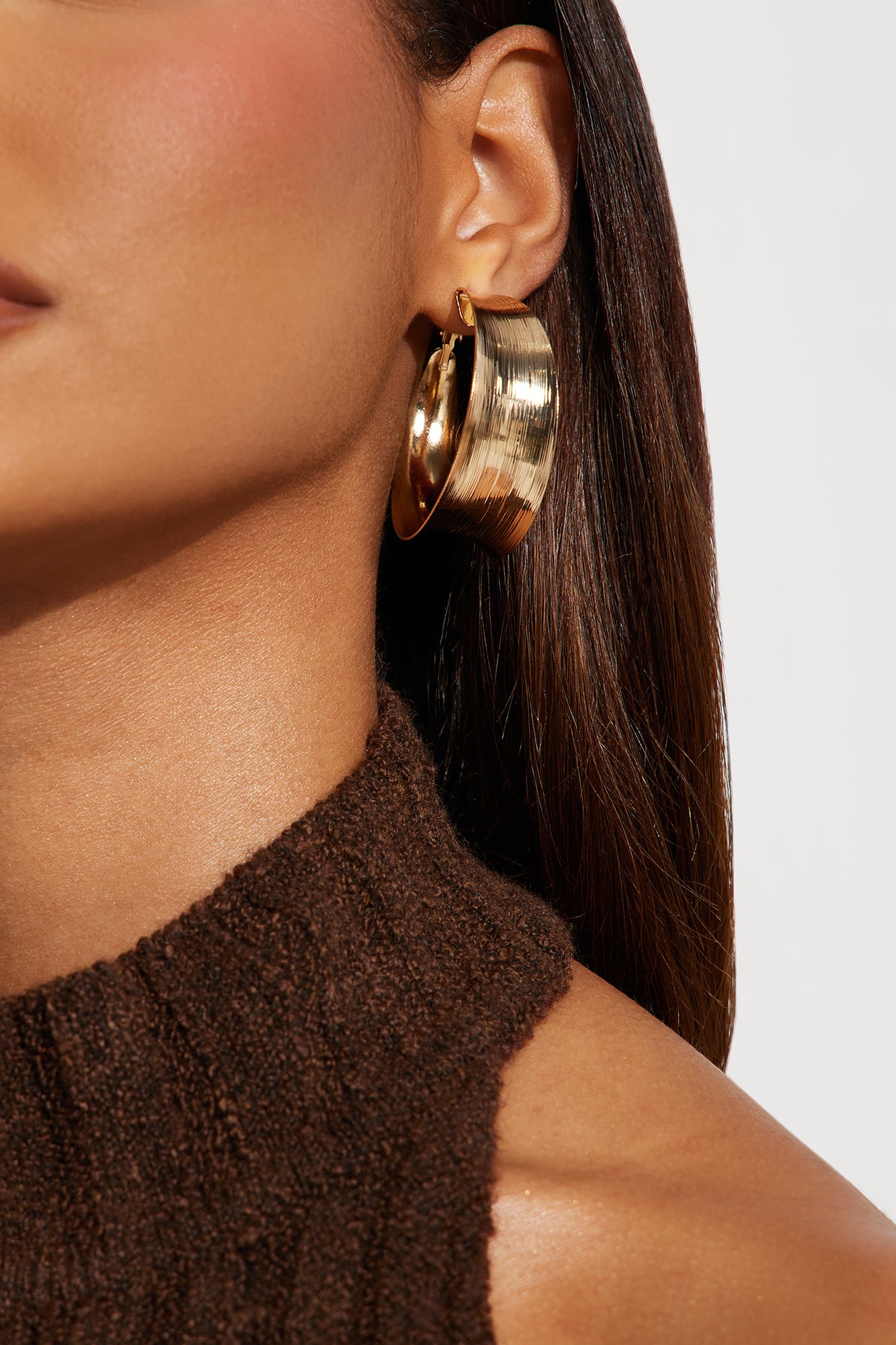 Serenity Hoop Earrings - Gold