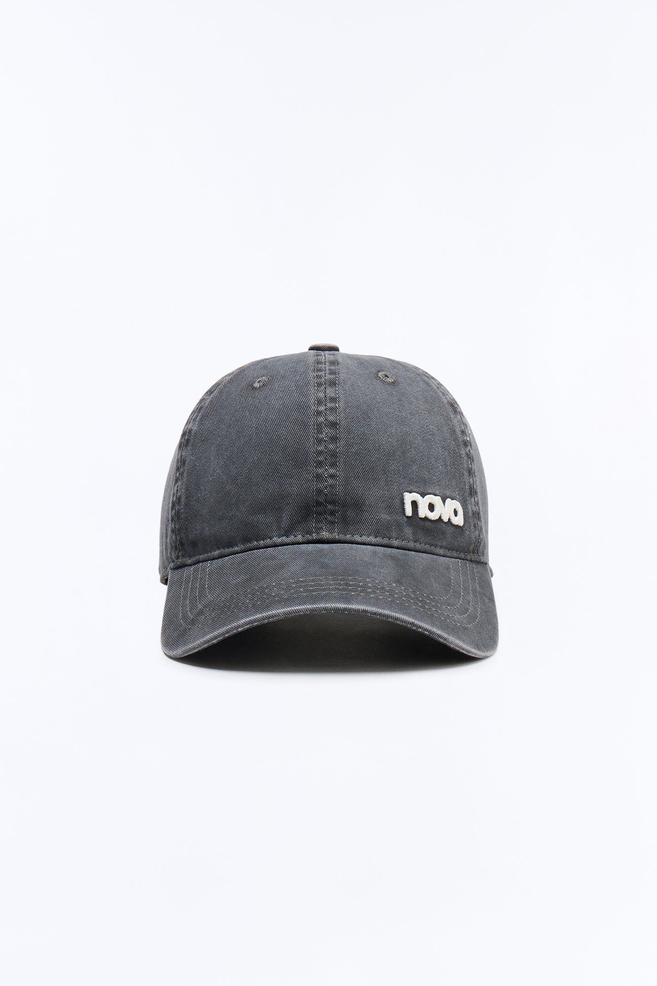Nova Vintage Washed Baseball Hat - Charcoal