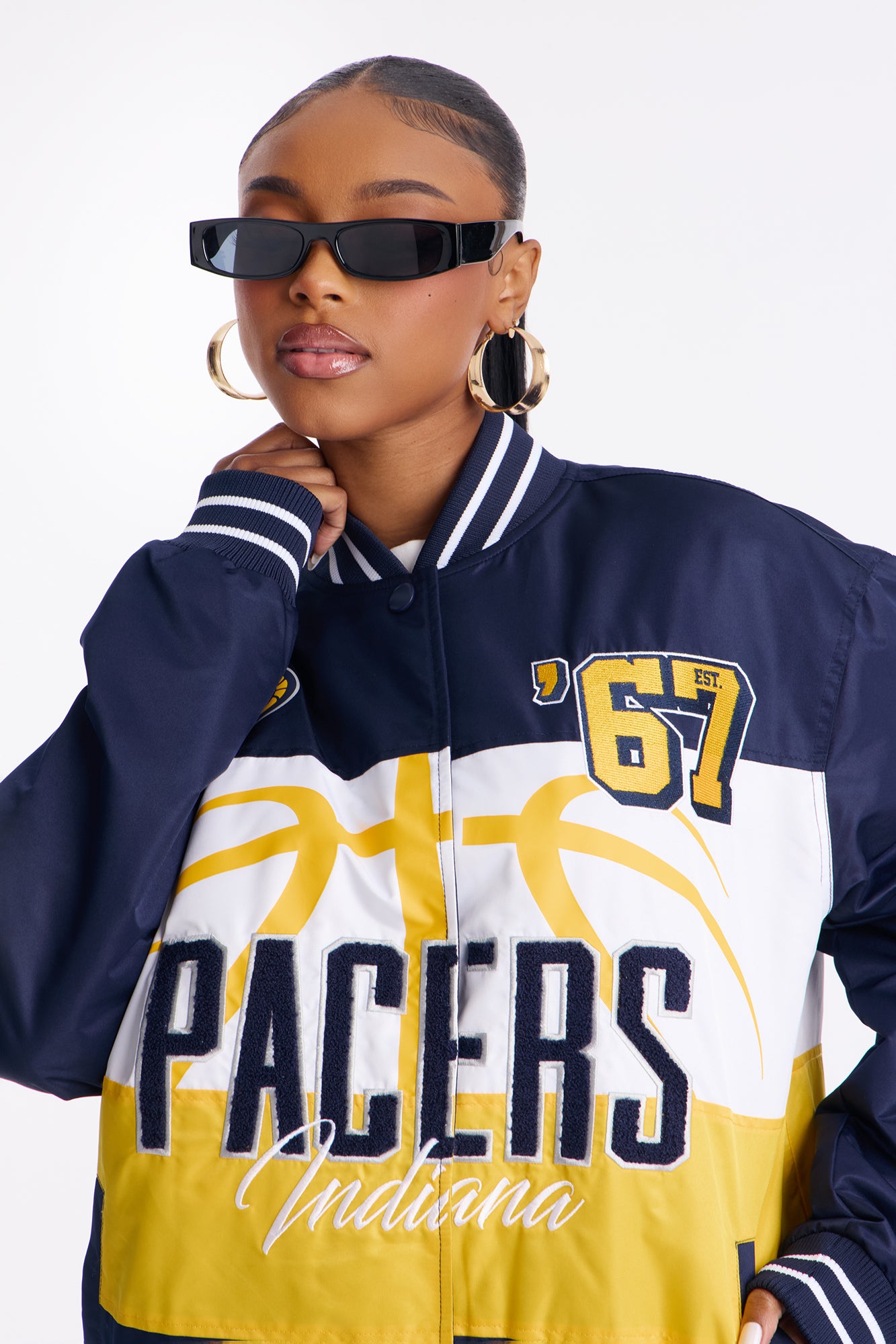 NBA Indiana Pacers Twill Jacket - Navy