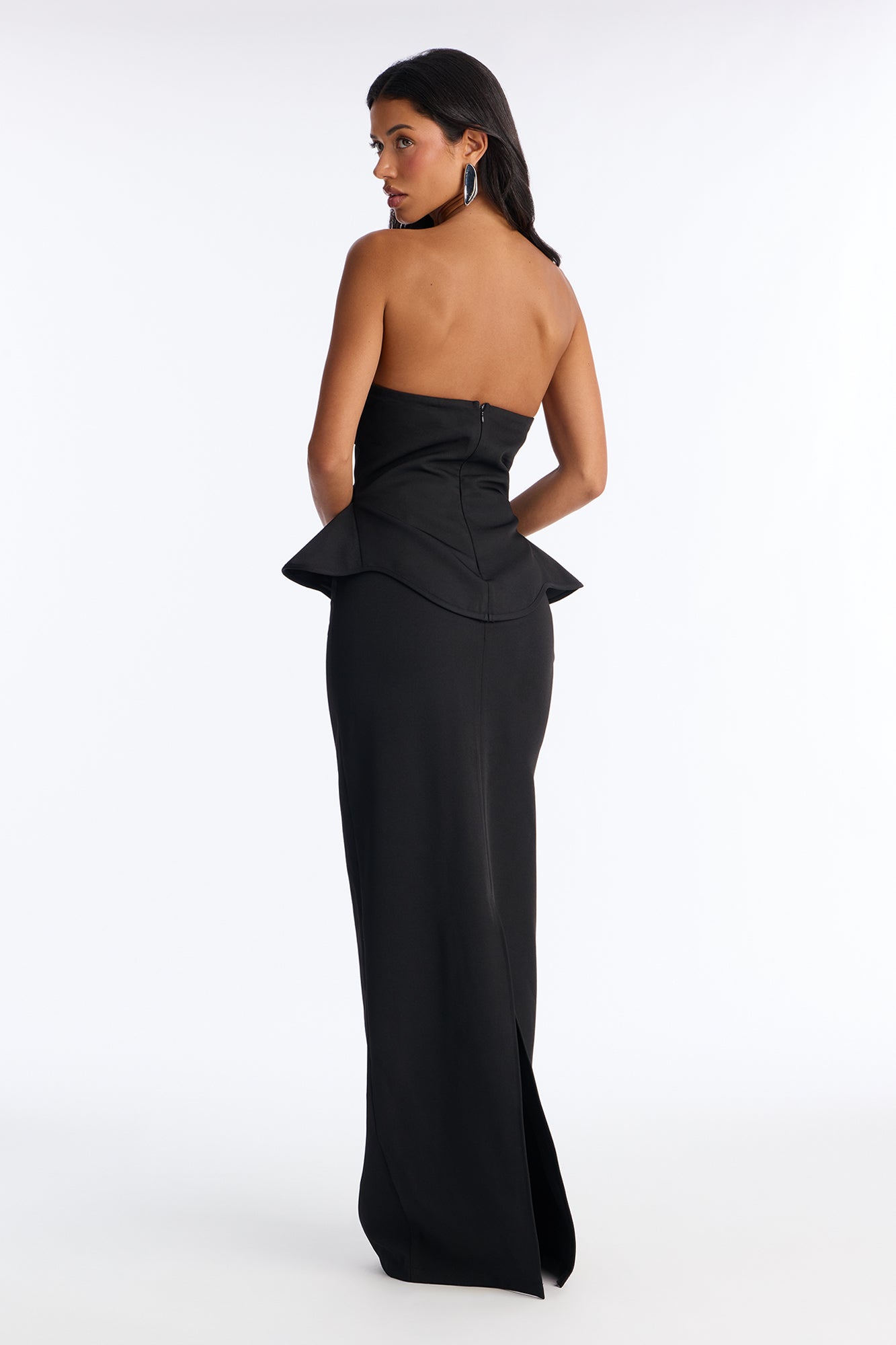 Meet Me There Cut Out Maxi Gown - Black