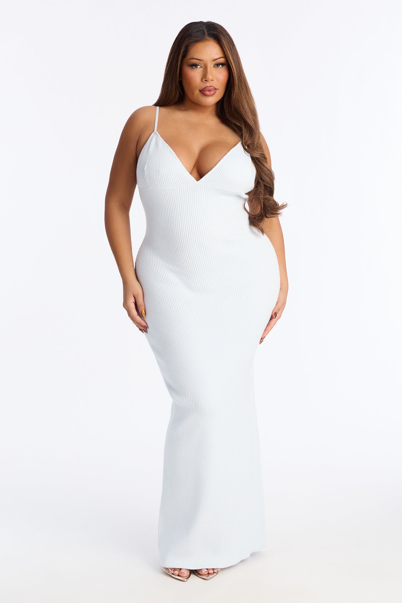 Aspen Sweater Maxi Dress Set - Light Blue