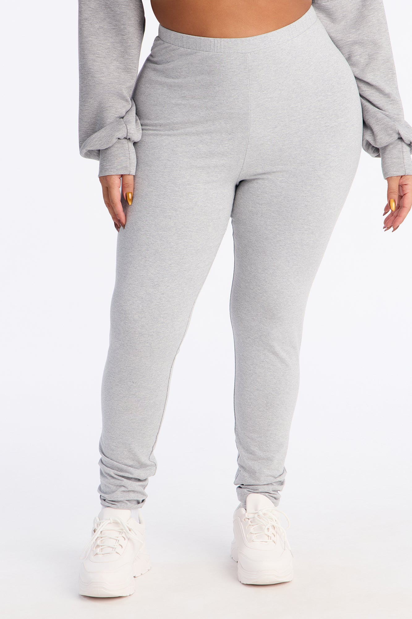 Quinn High Rise Everyday Cotton Legging 29″ - Heather Grey