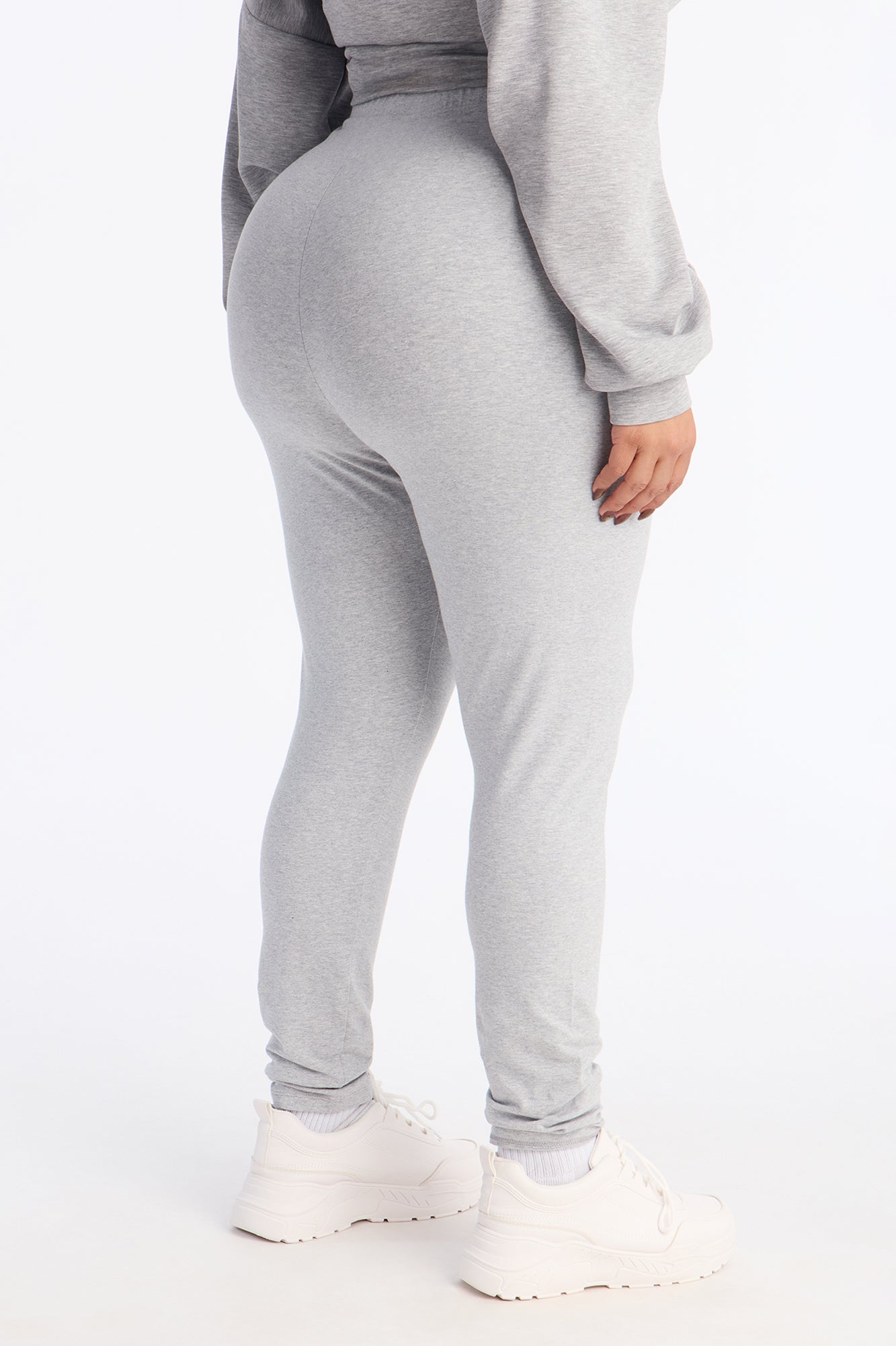 Quinn High Rise Everyday Cotton Legging 29″ - Heather Grey