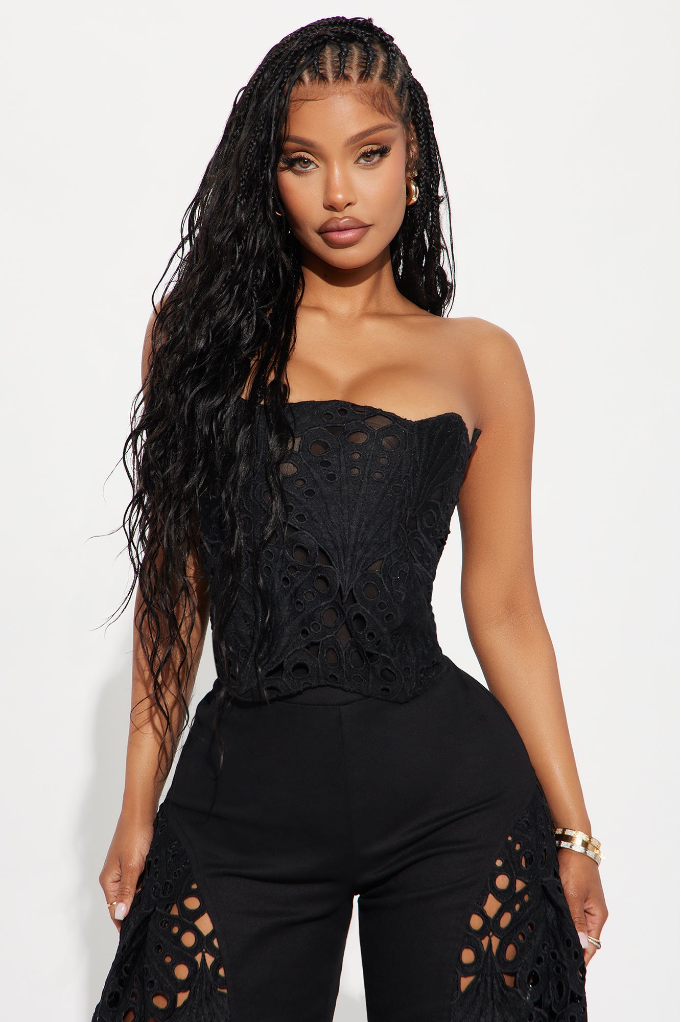 Carmen Corset Pant Set - Black