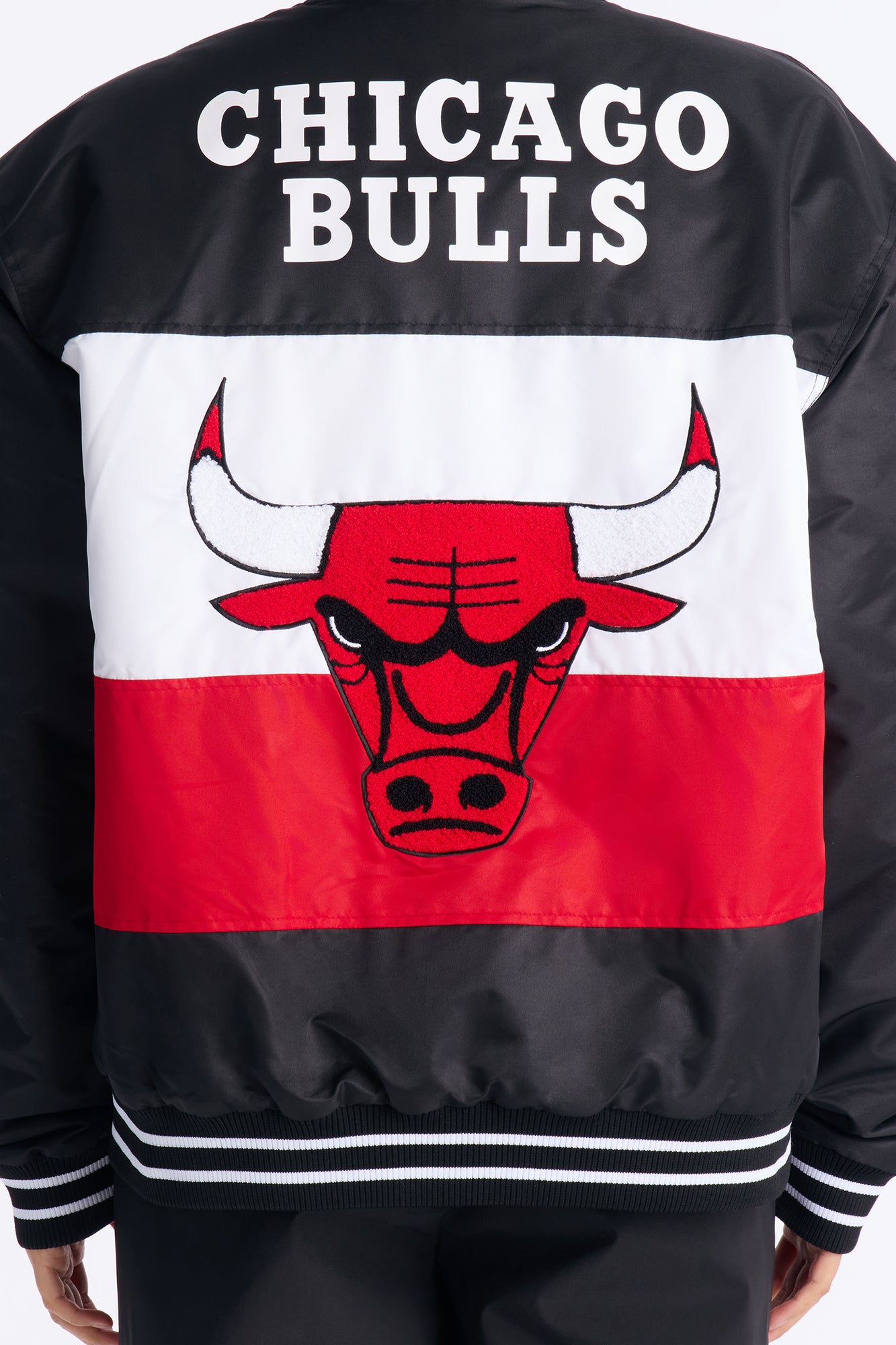 NBA Chicago Bulls Twill Jacket - Black