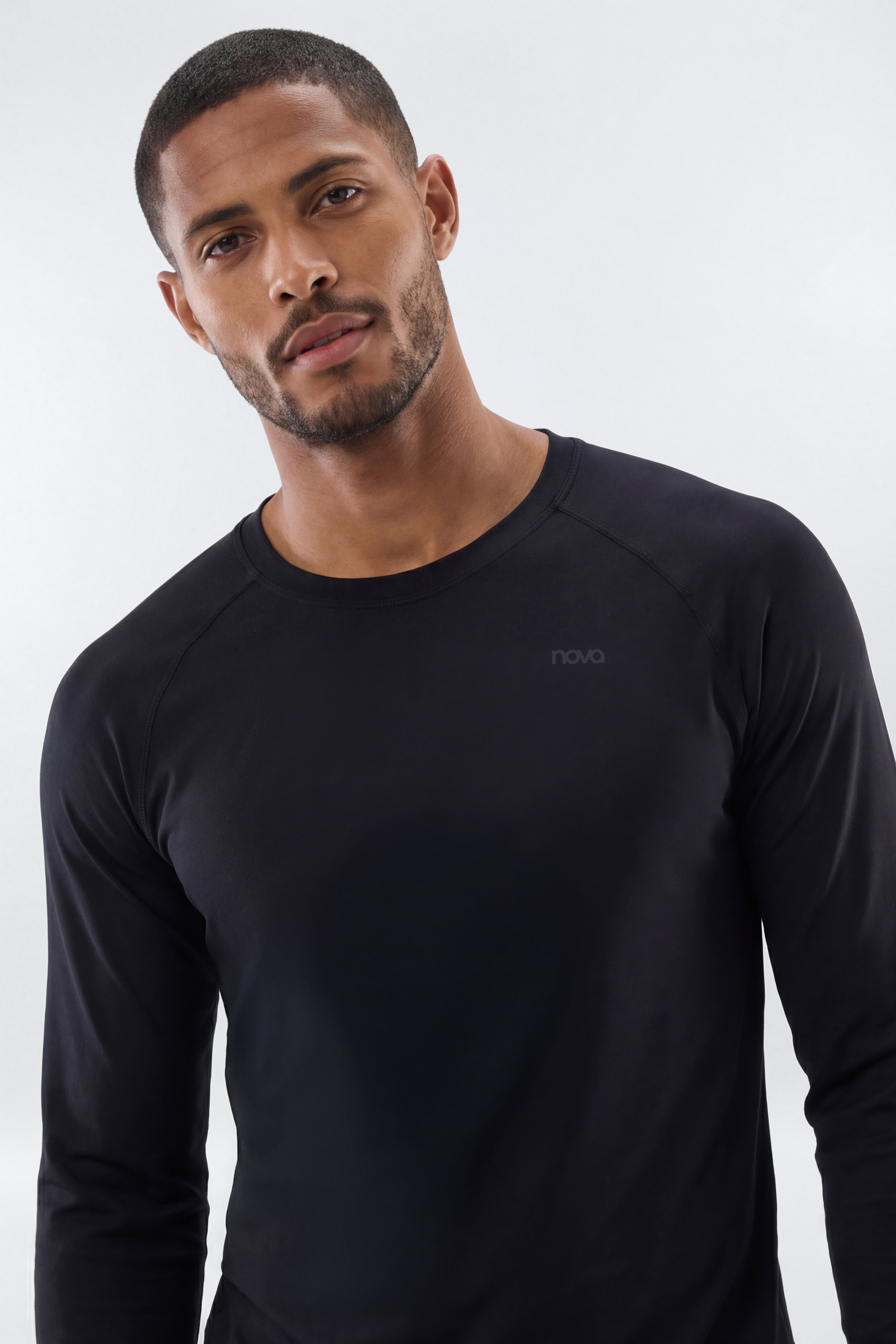 HexTech™ Long Sleeve Active Top - Black