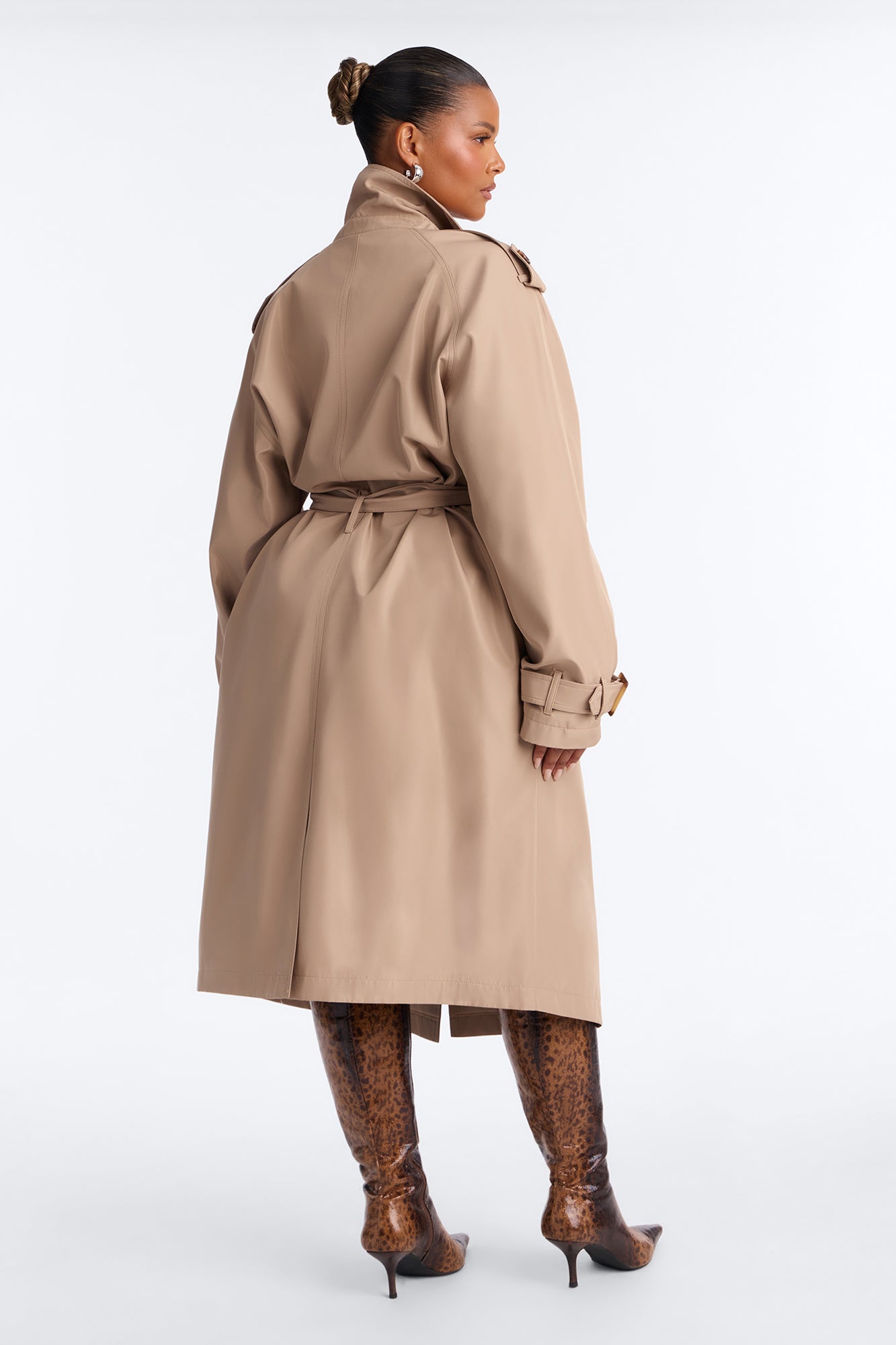 Keep Your Promise Trench Coat - Tan