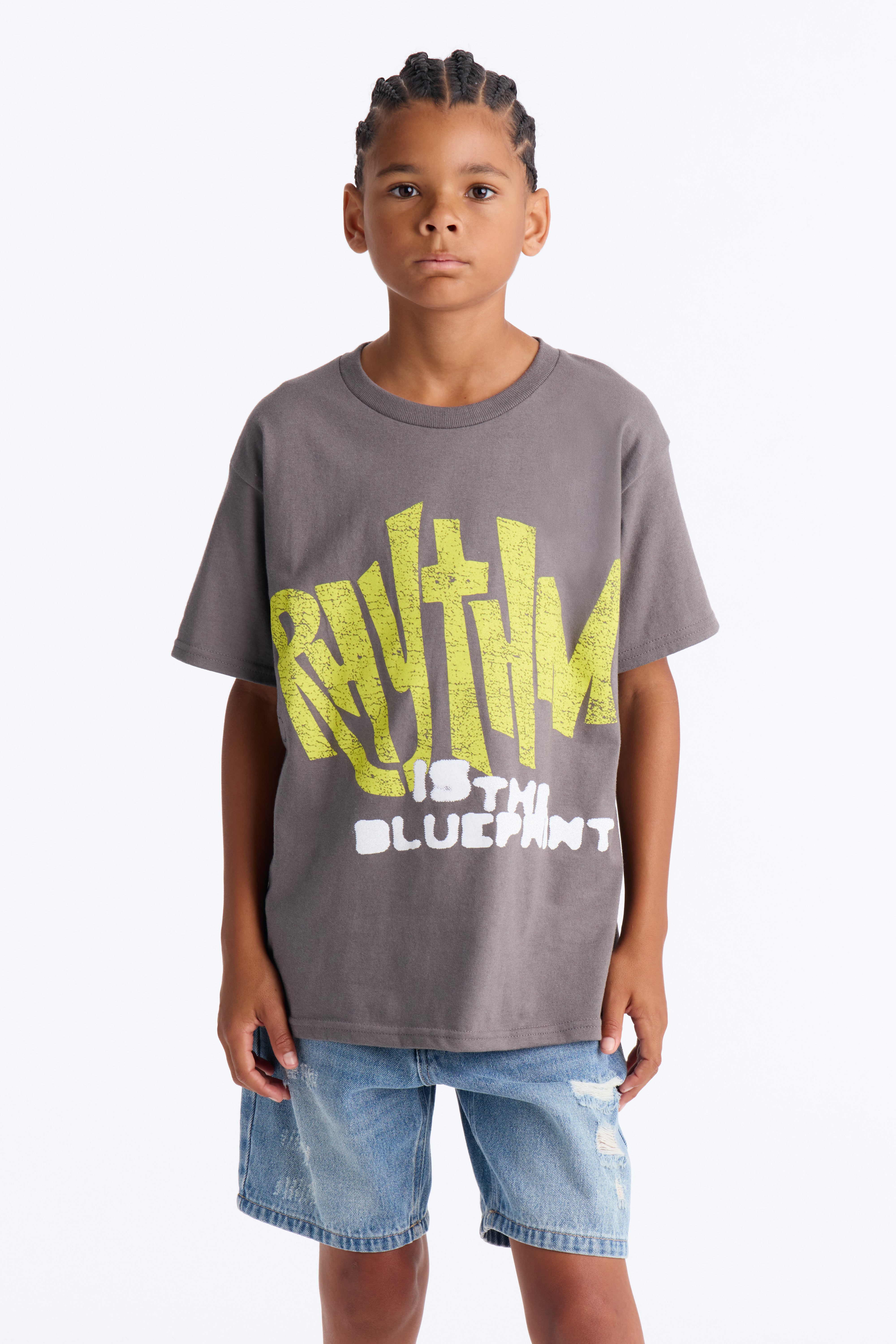 Mini Our Rhythm Short Sleeve Tee - Grey