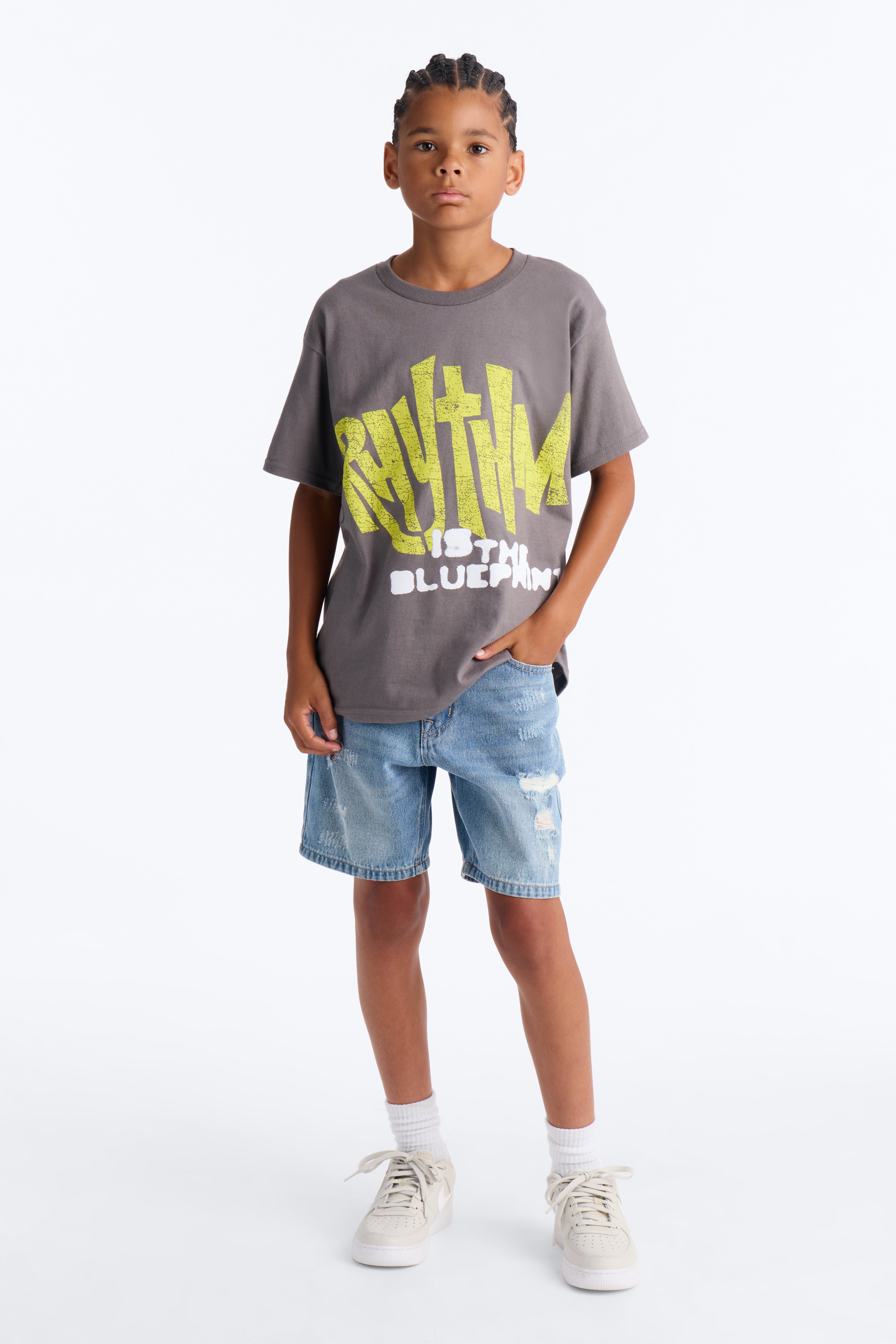 Mini Our Rhythm Short Sleeve Tee - Grey