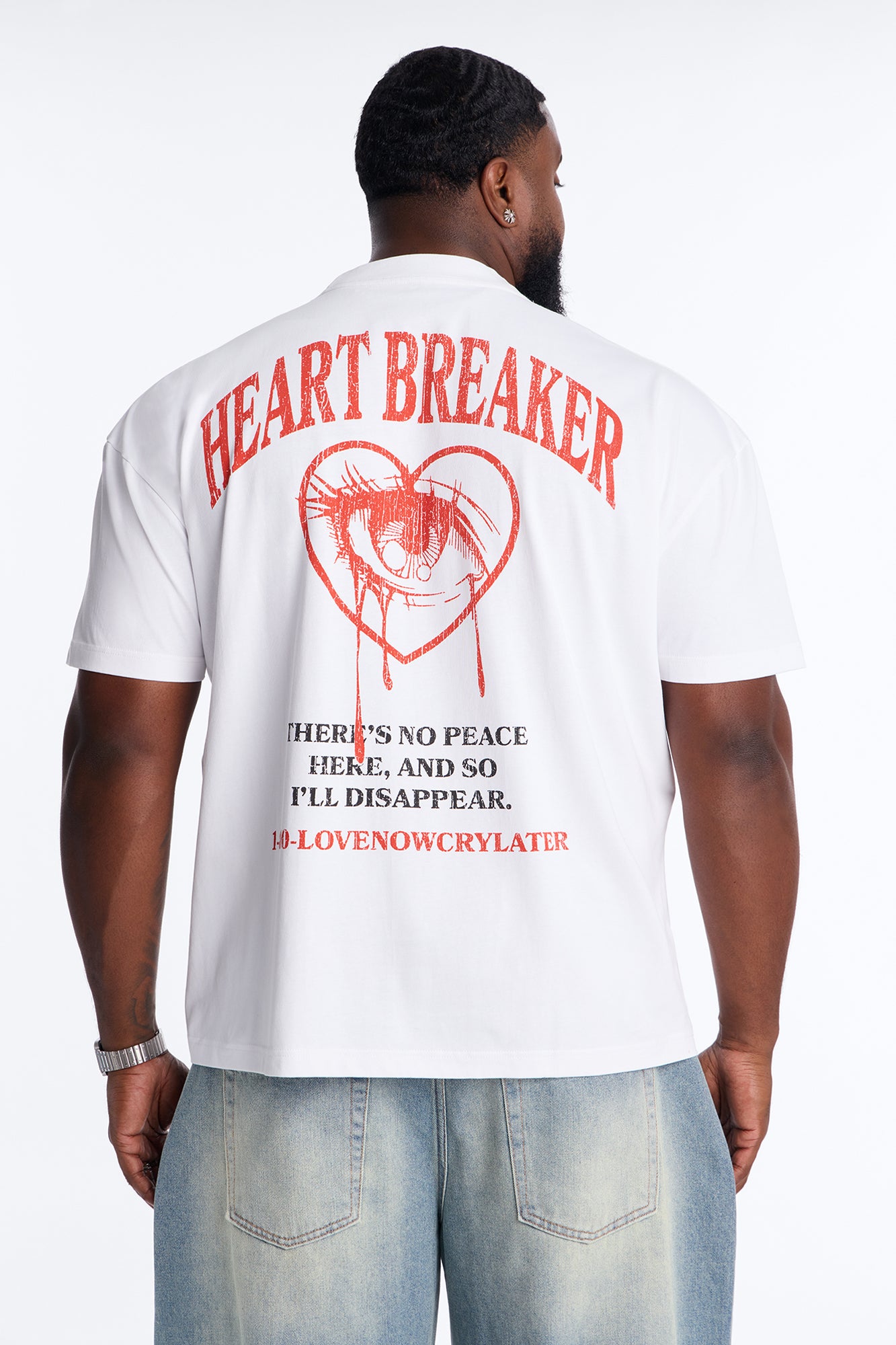 Love Now Cry Later Short Sleeve Tee - White