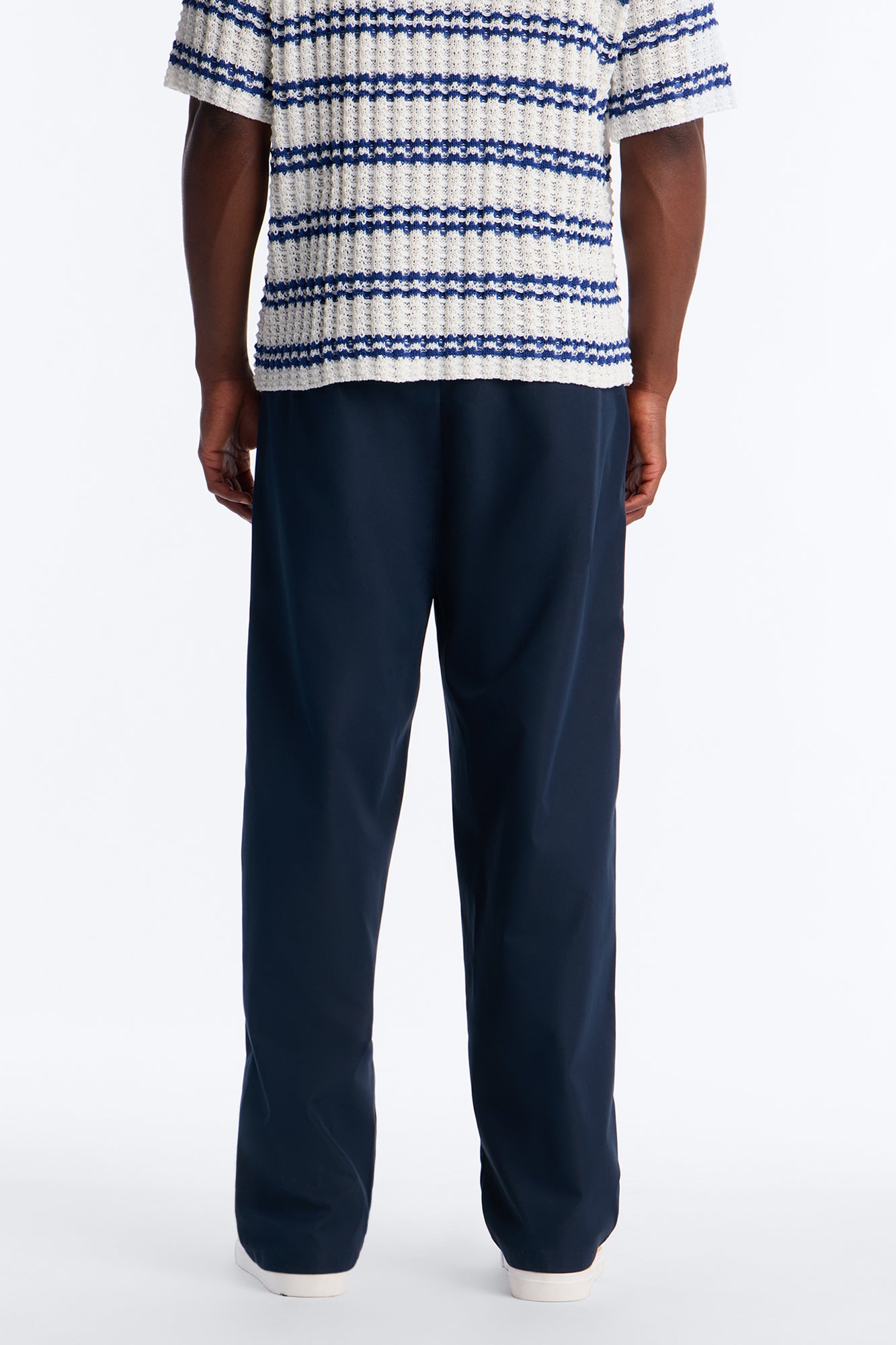 Nelson Pleated Hybrid Relaxed Pant - Navy