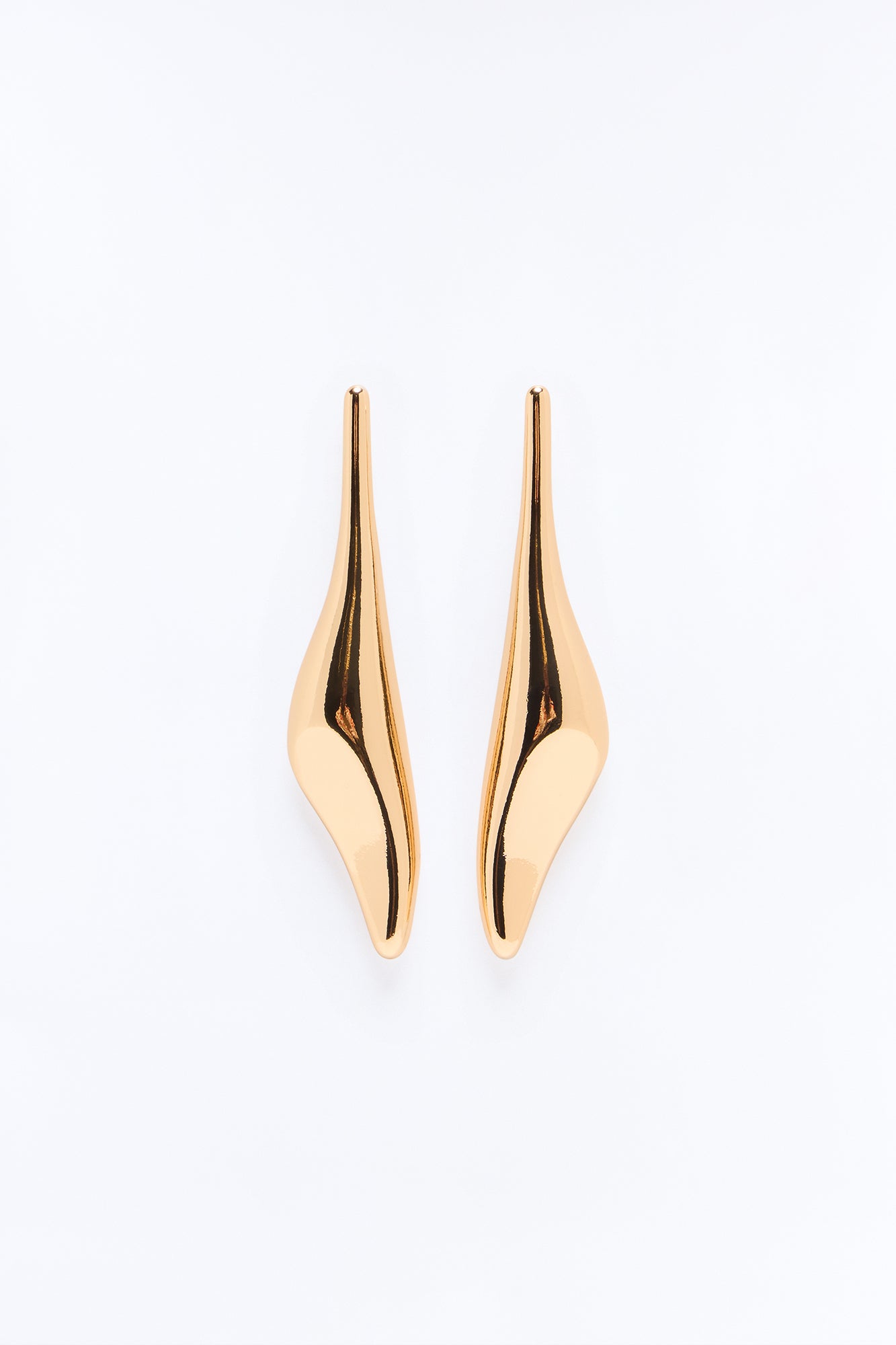 Chrome Gal Drop Earrings - Gold