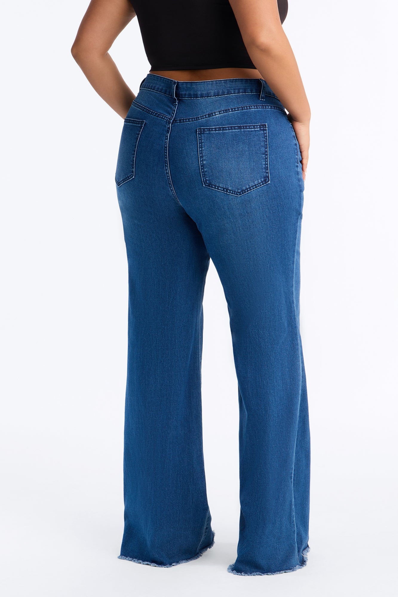 Innocently High Rise Stretch Flare Jeans - Dark Wash