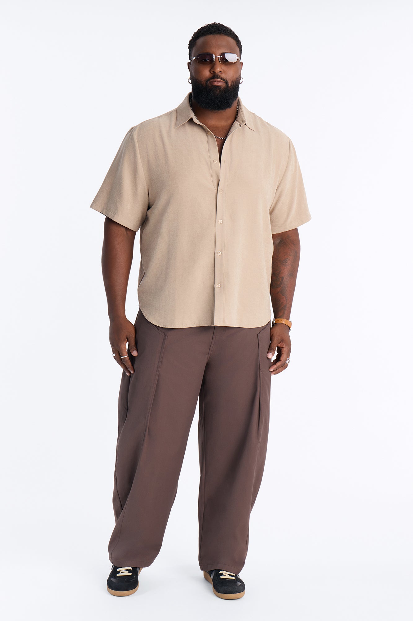 Monaco Tech Barrel Pant - Brown