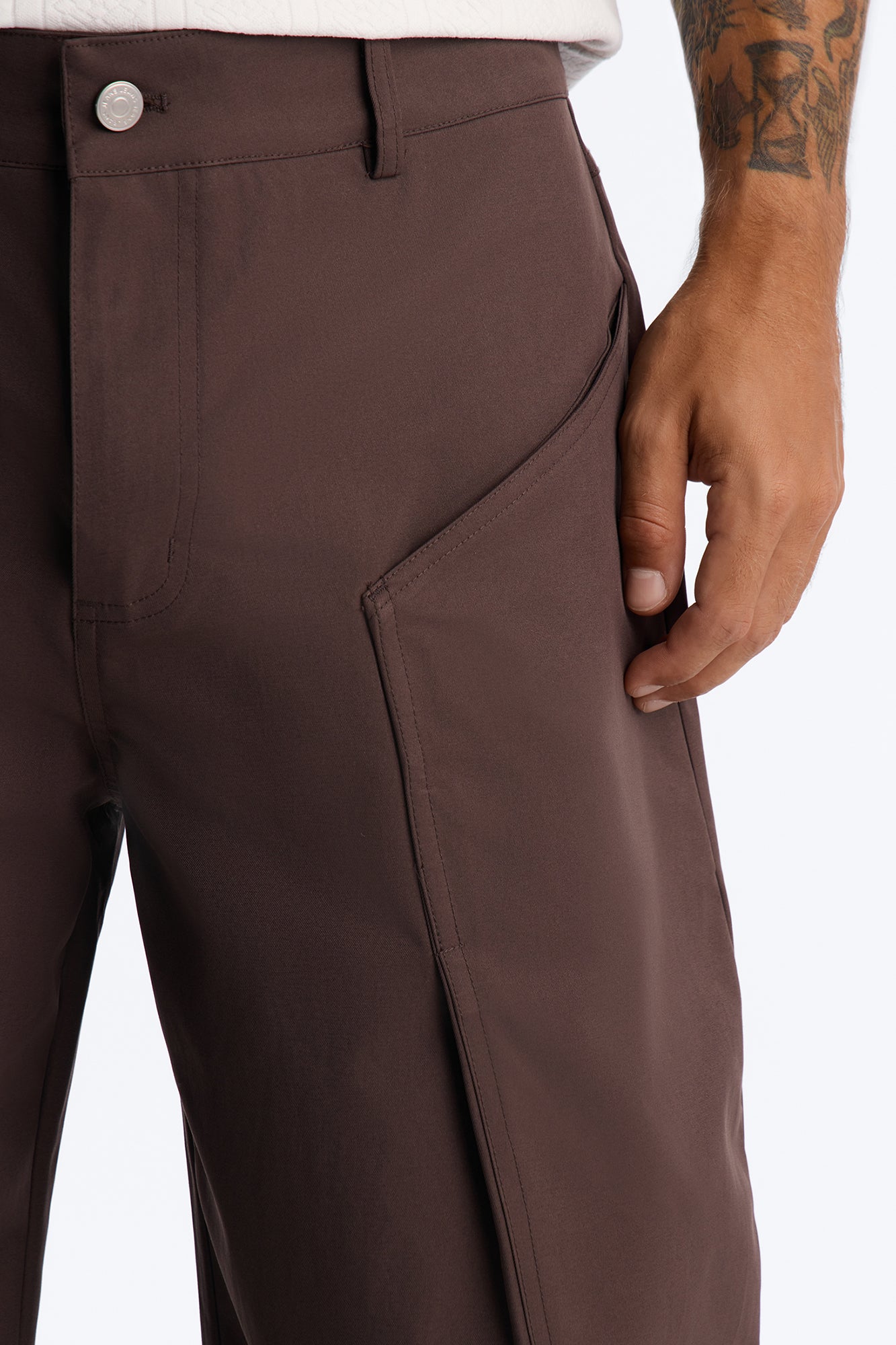 Monaco Tech Barrel Pant - Brown