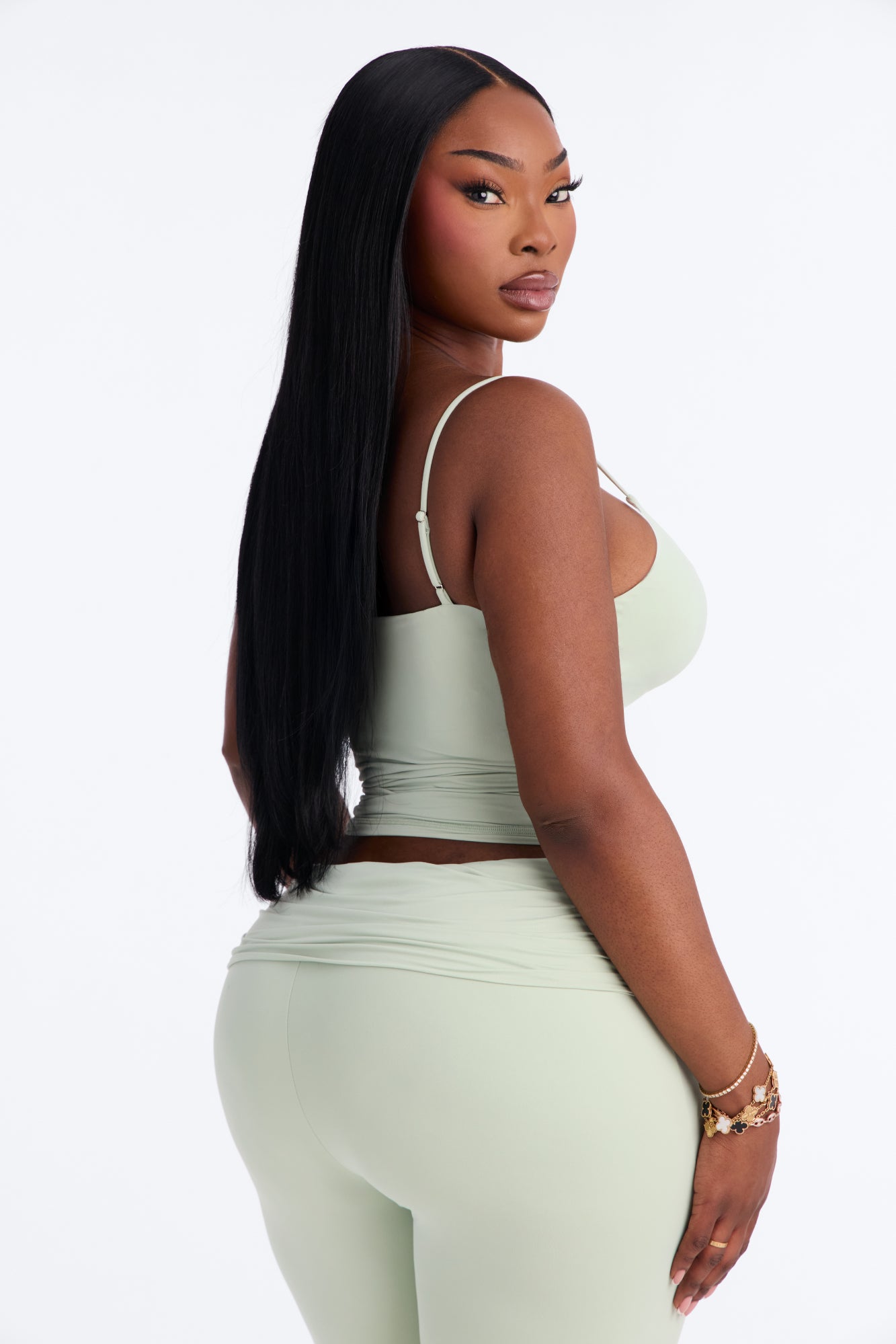 Second Skin Double Lined Twist Cami - Mint