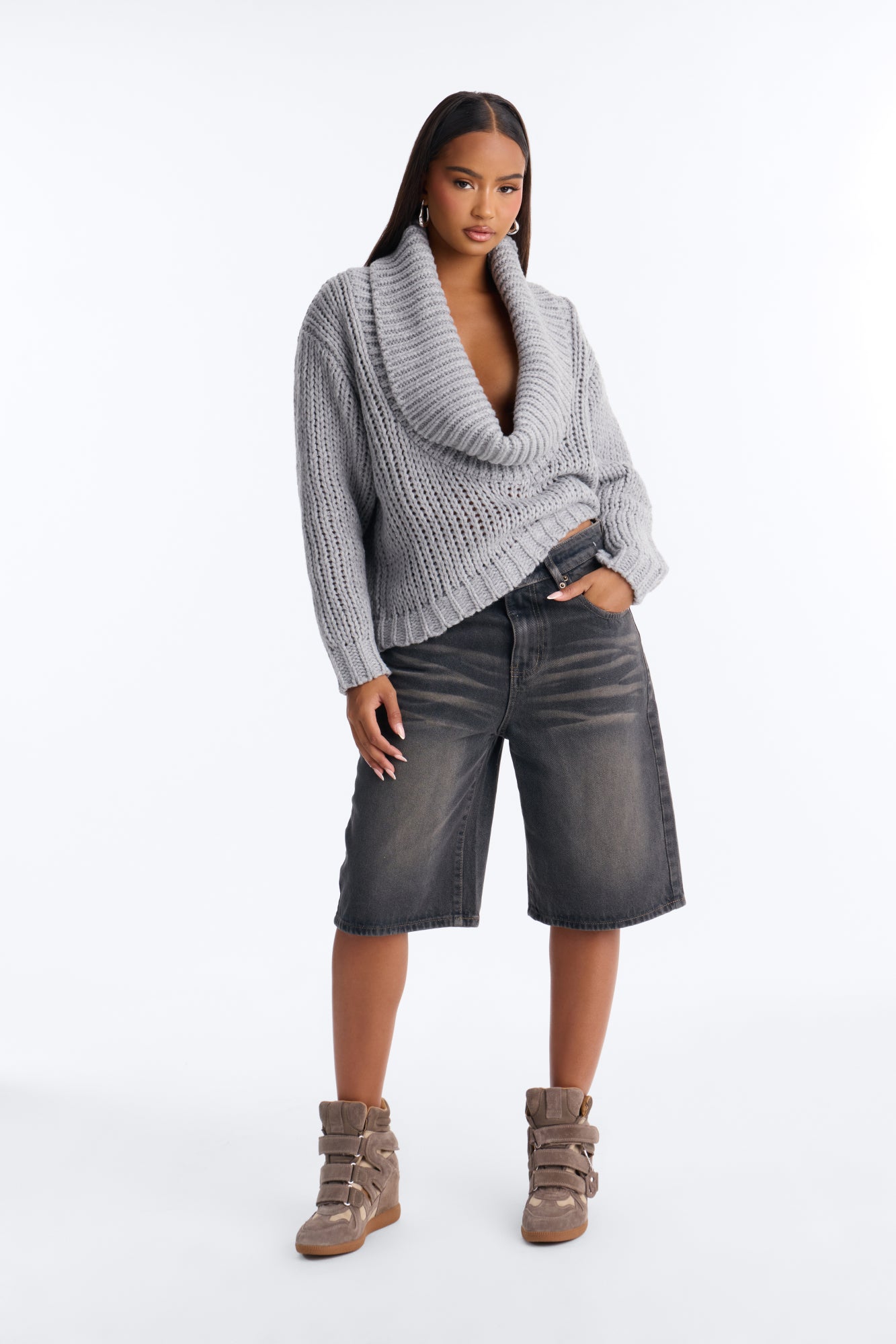 Norwalk Sweater - Heather Grey