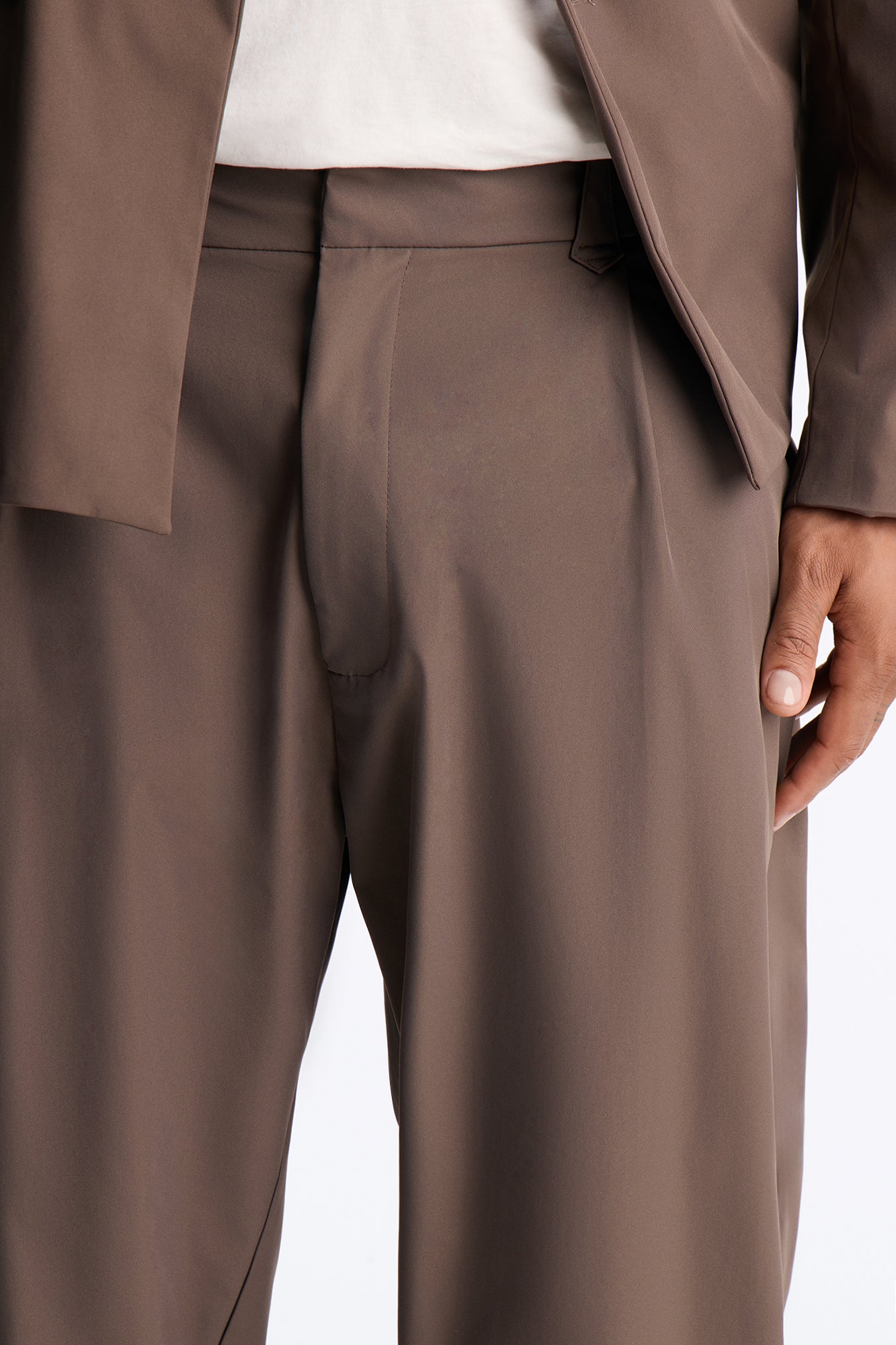 Relaxed Straight Heirloom Pleated Trouser - Grey