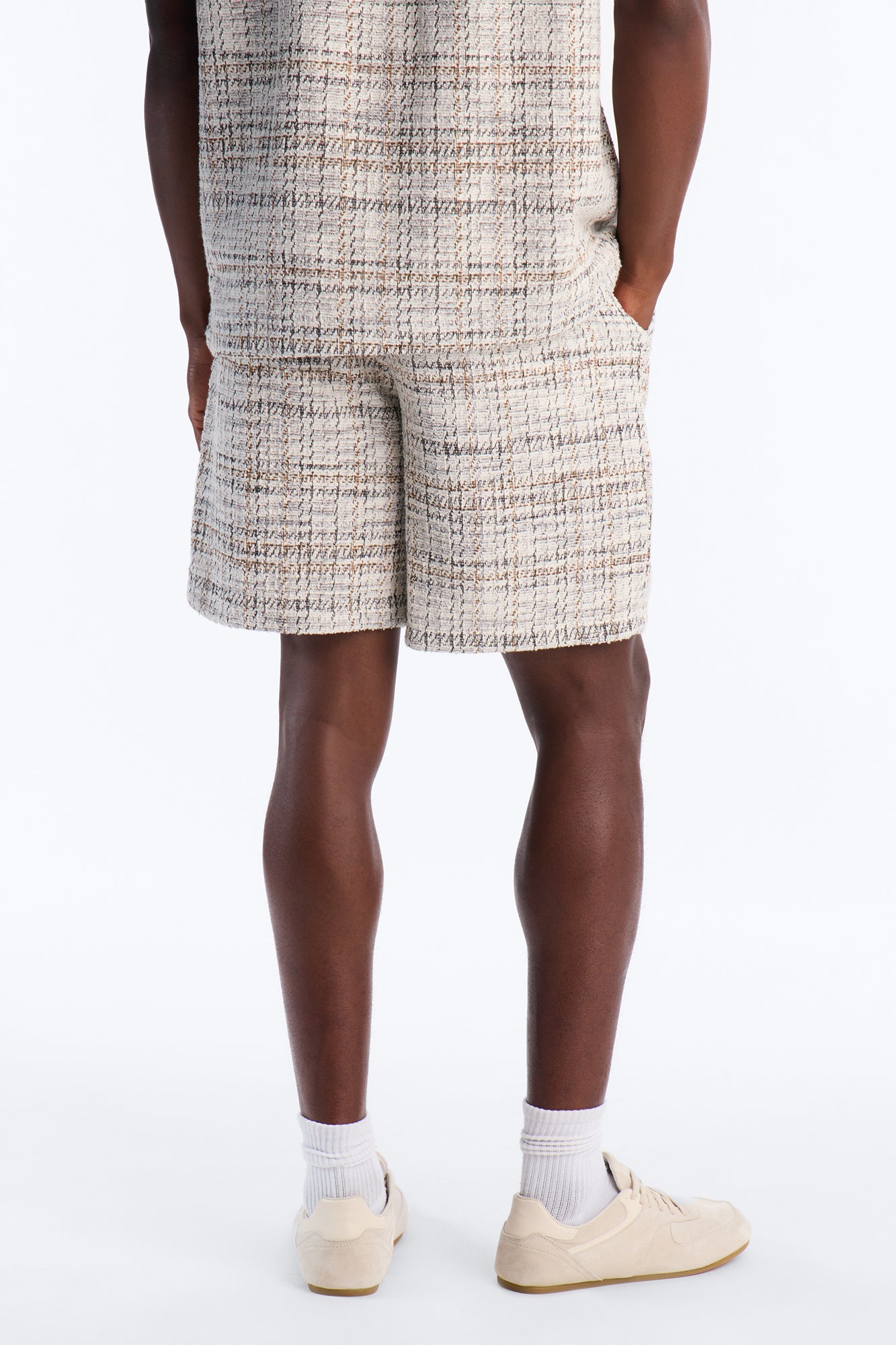Rodeo Boucle Relaxed Short - Cream/combo
