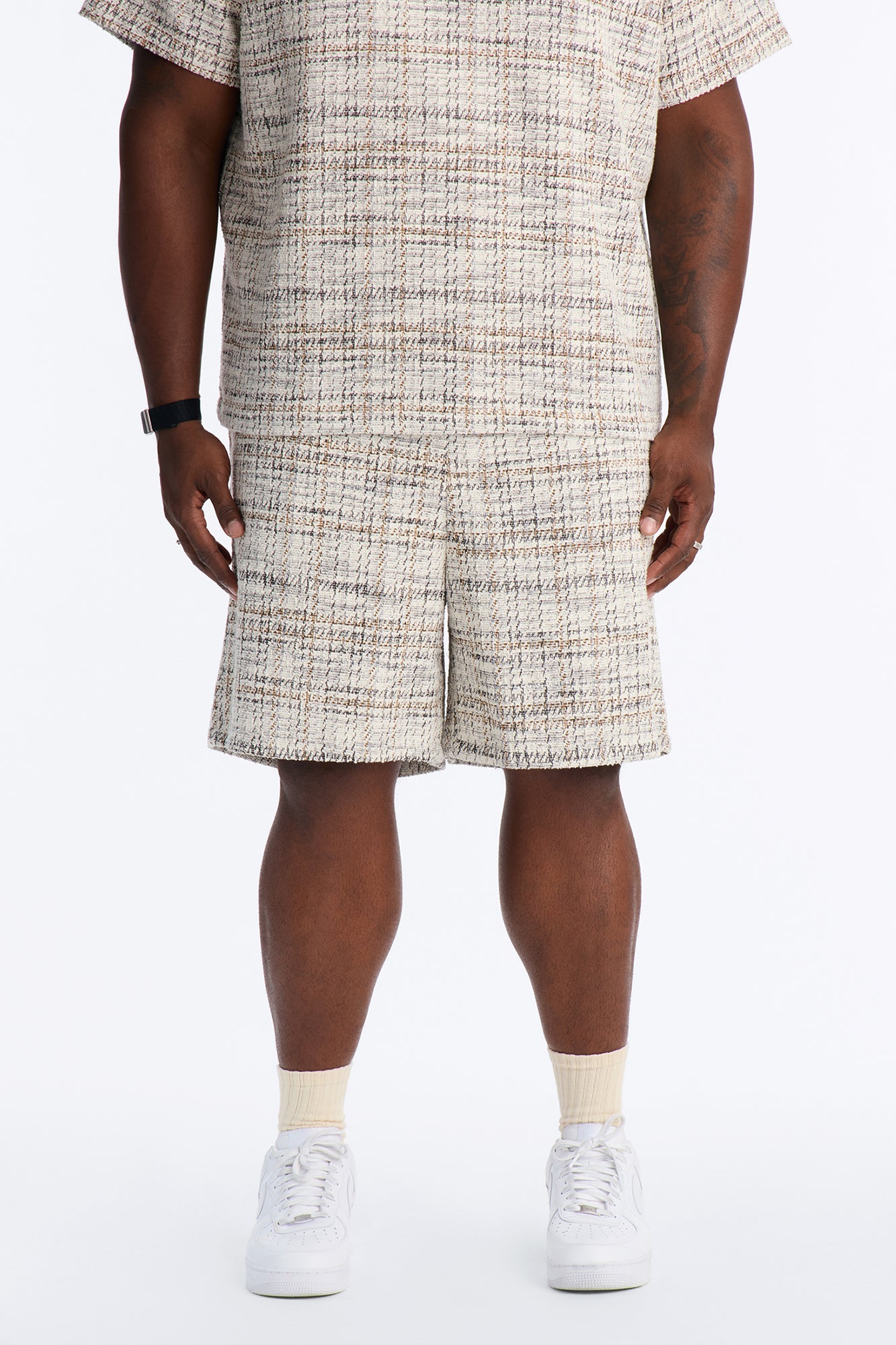 Rodeo Boucle Relaxed Short - Cream/combo
