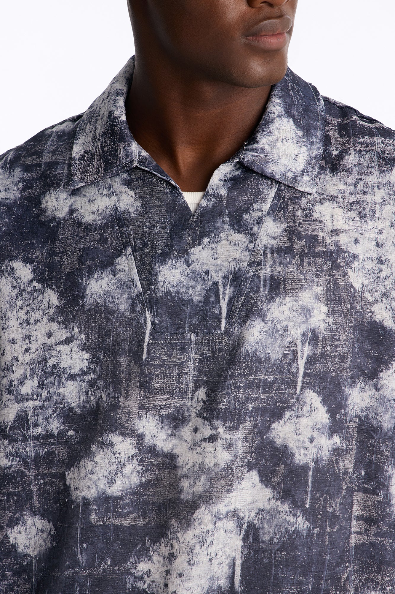 Shadow Grove Johnny Collar Polo - Blue