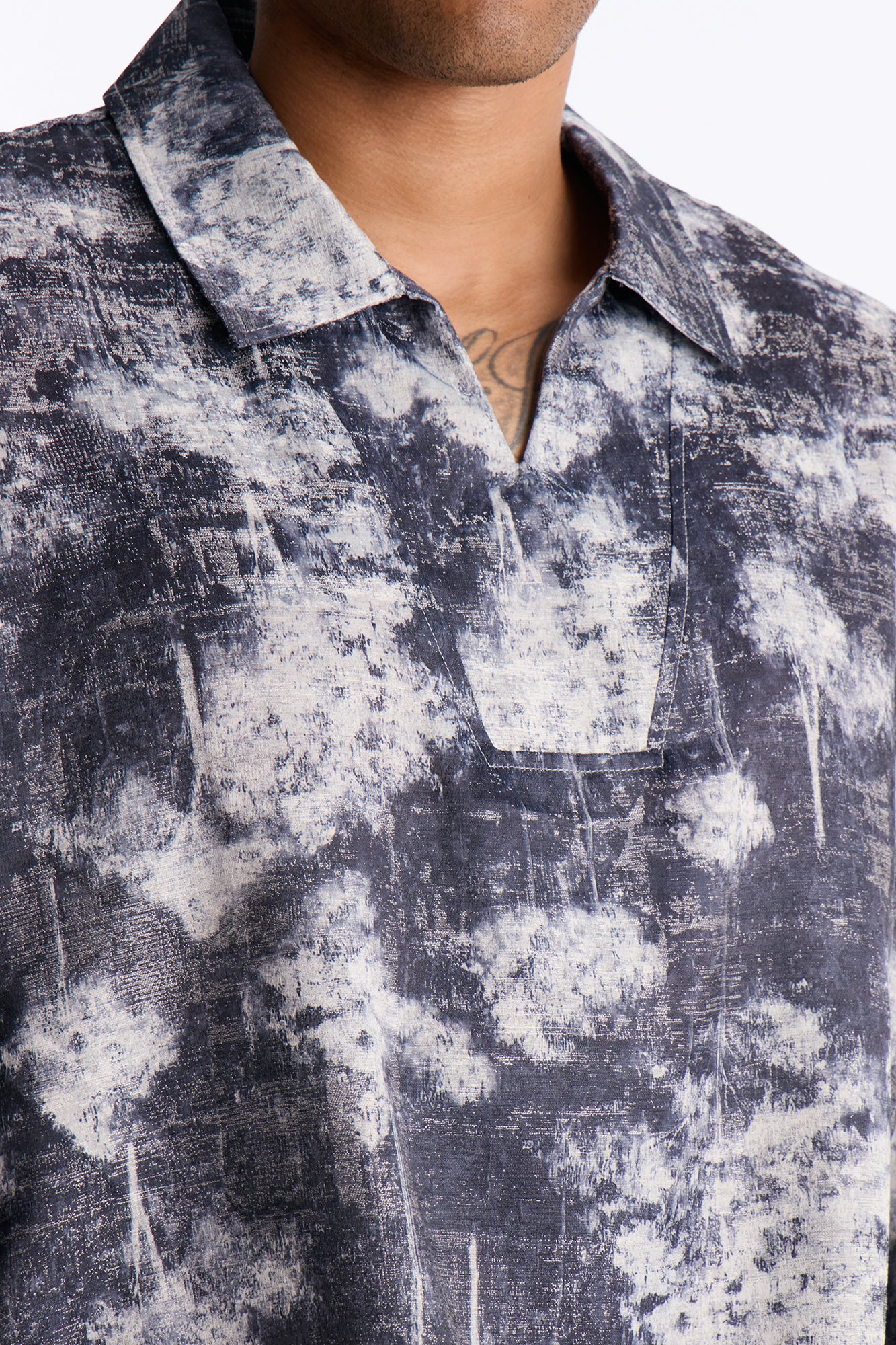 Shadow Grove Johnny Collar Polo - Blue