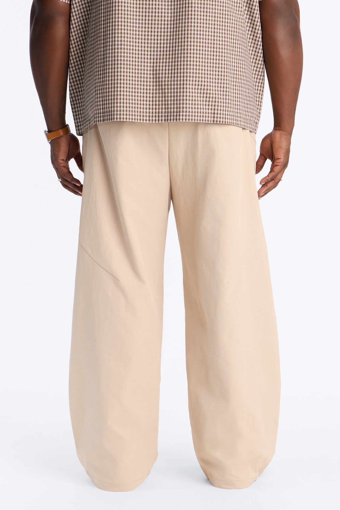 Cargo Wide Leg Tech Pant - Taupe