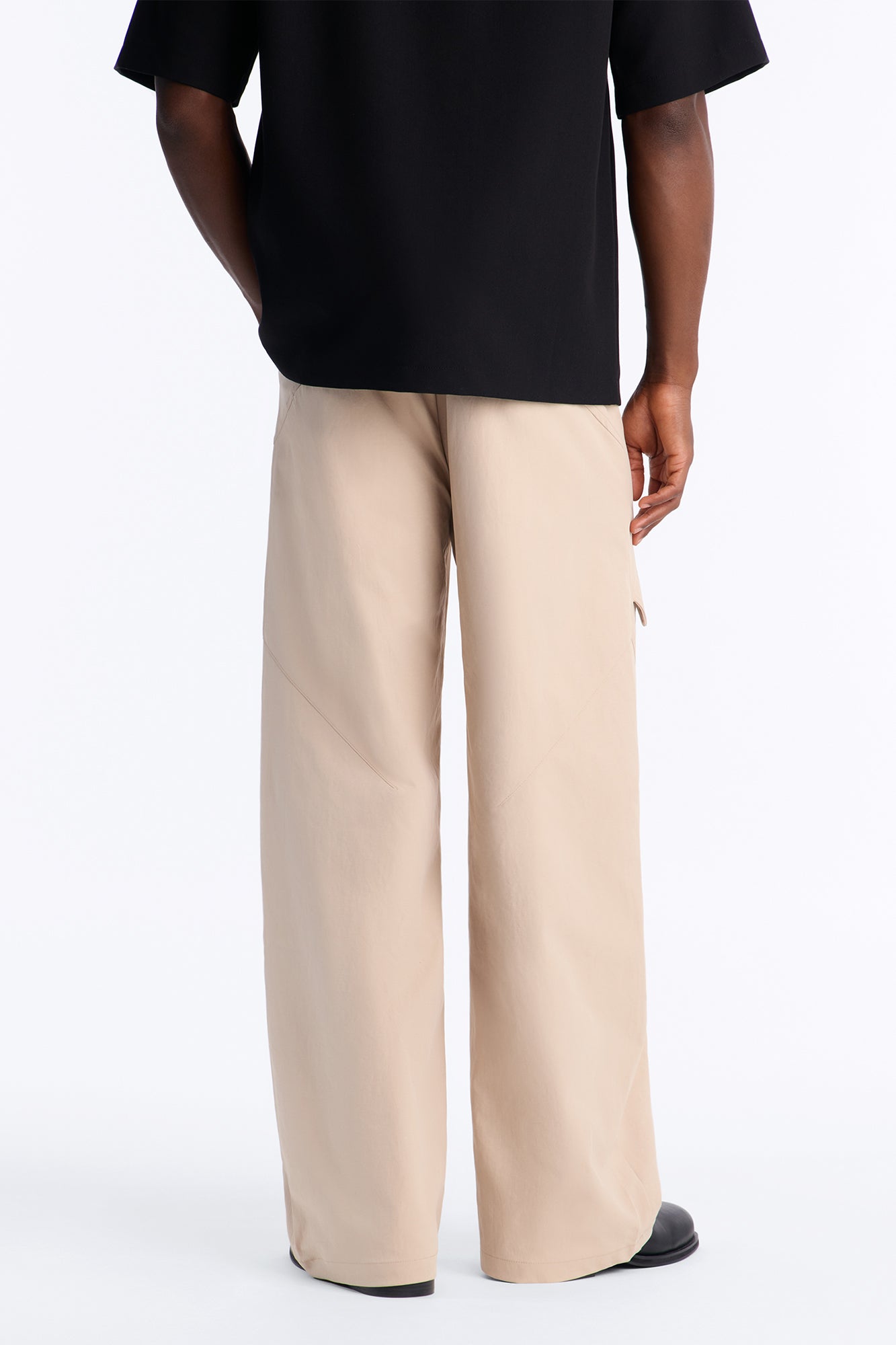Cargo Wide Leg Tech Pant - Taupe