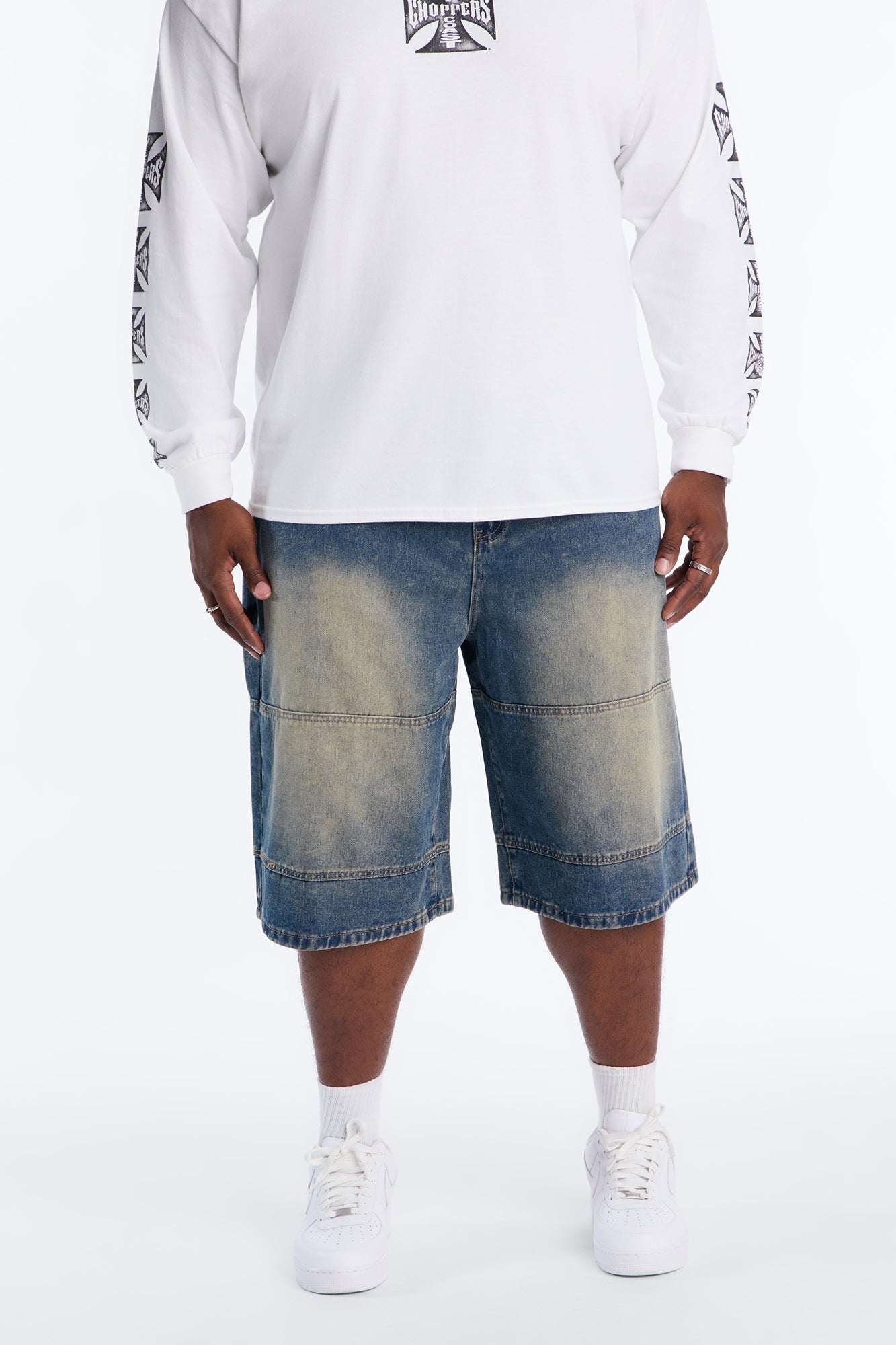 All Day Denim Baggy Denim Short - Medium Wash