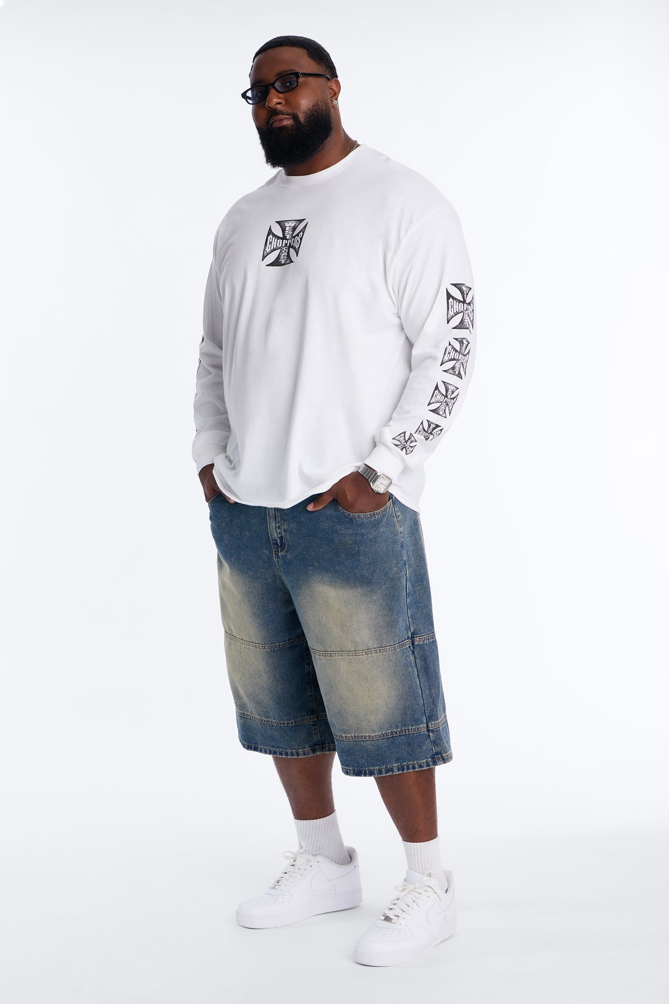 All Day Denim Baggy Denim Short - Medium Wash