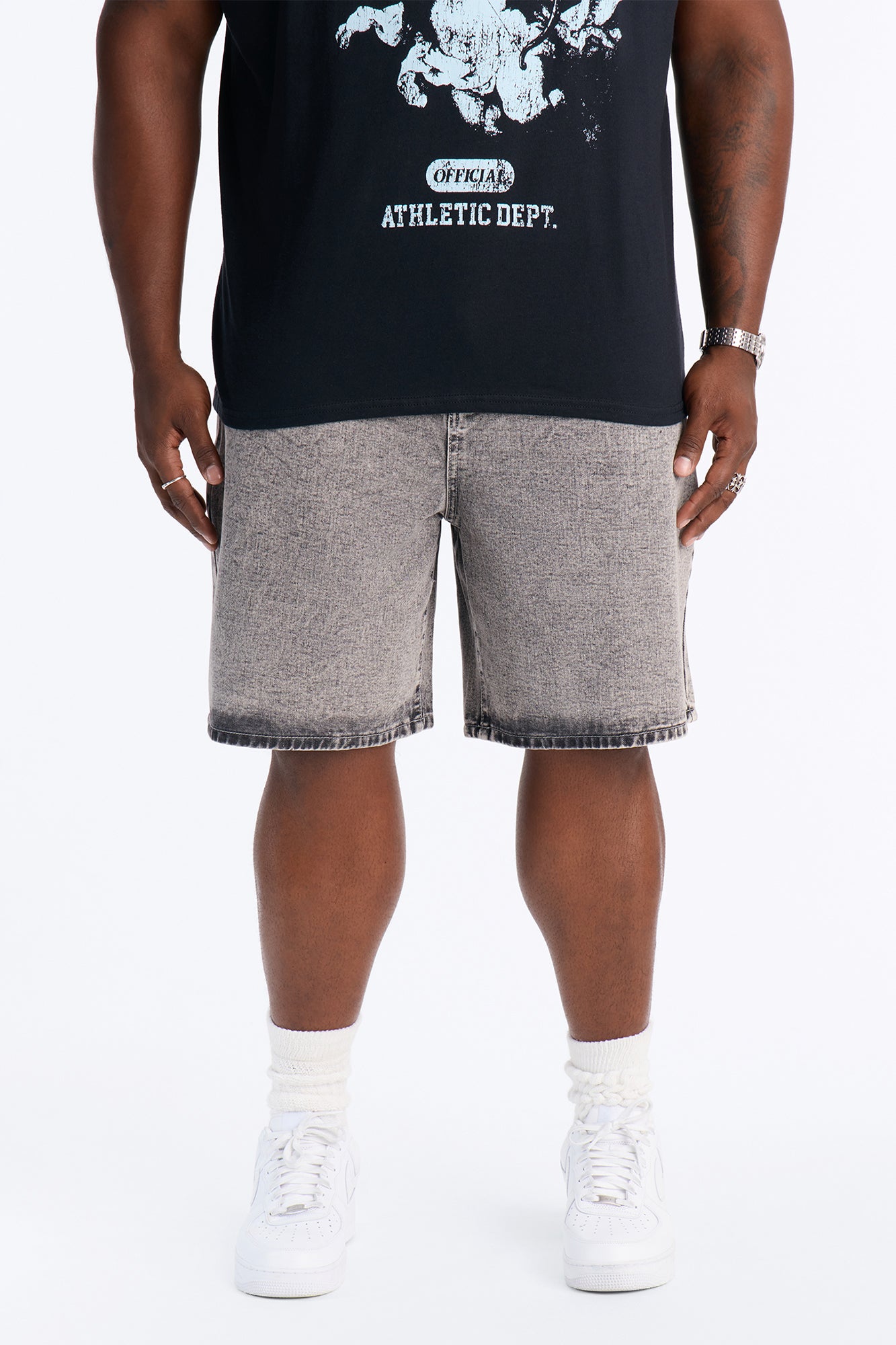 All Day Relaxed Denim Short - Washed Grey