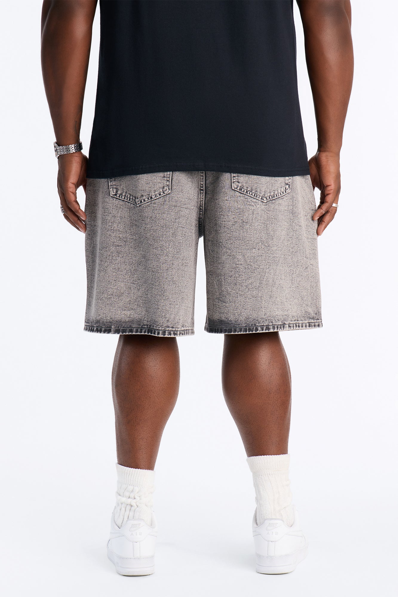 All Day Relaxed Denim Short - Washed Grey