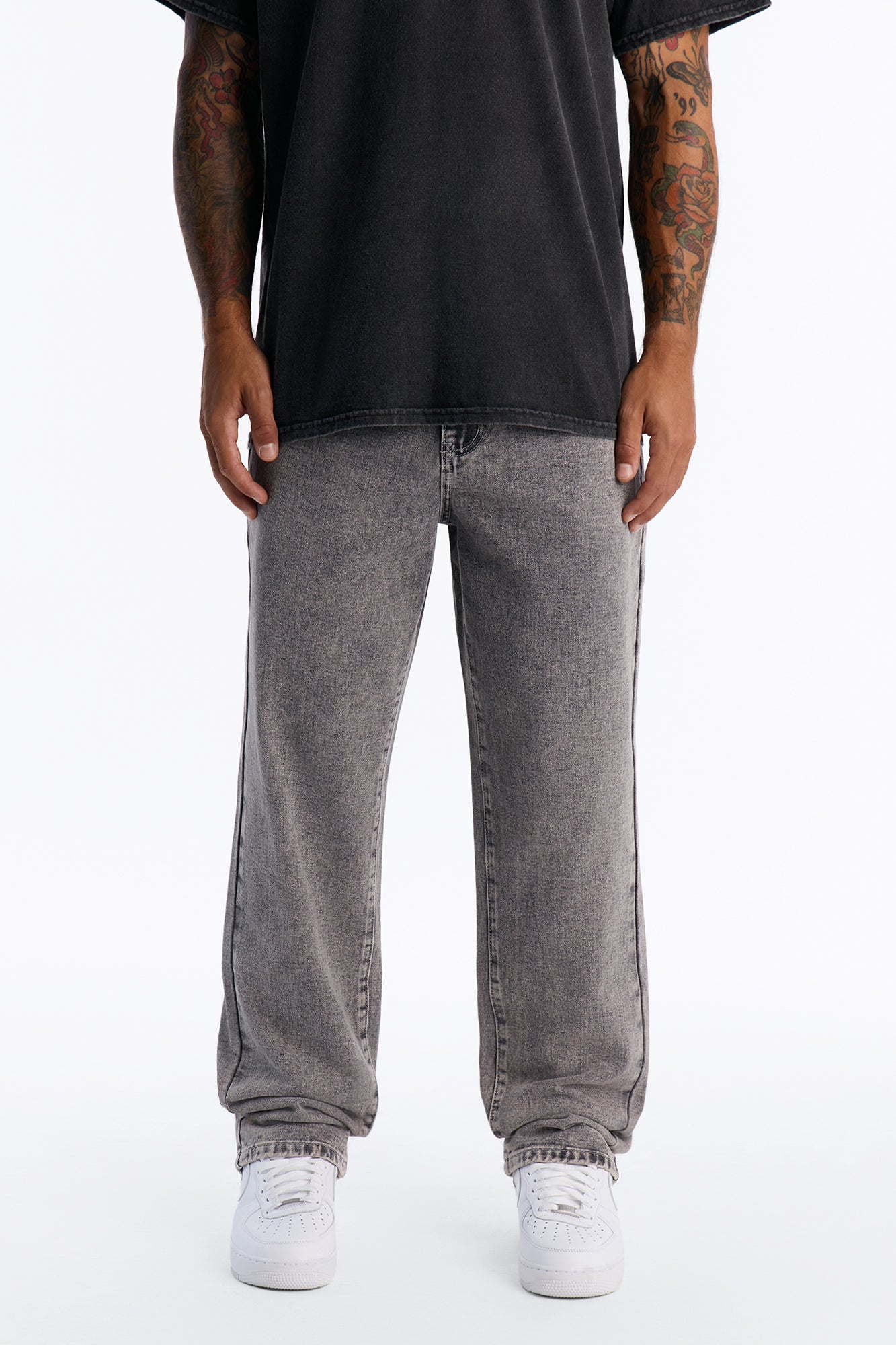 All Day Straight Leg Jean - Washed Grey