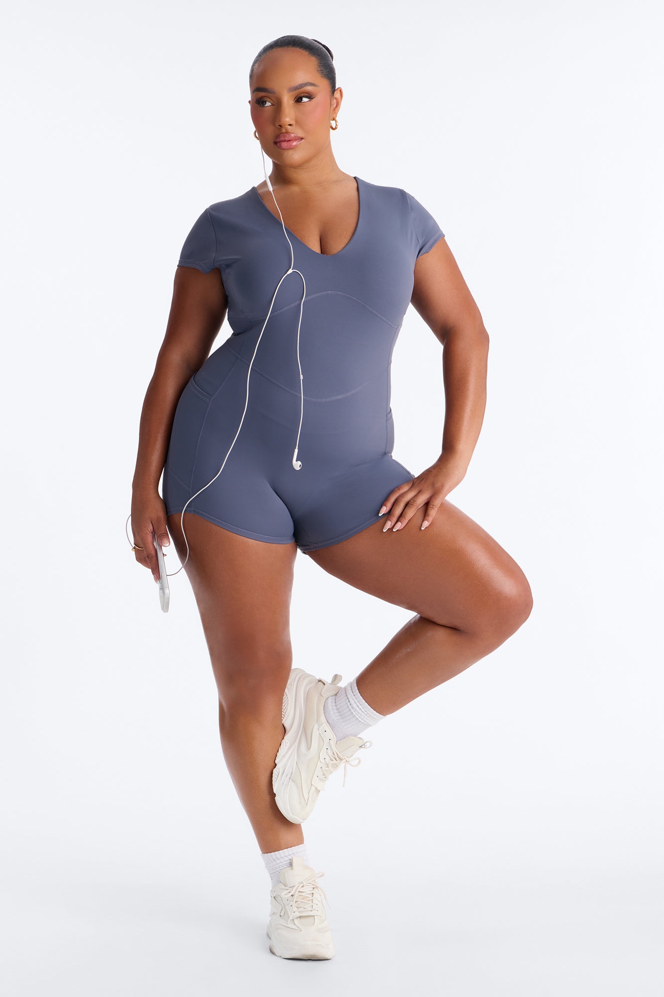Sweet Sport Short Sleeve Romper - Navy