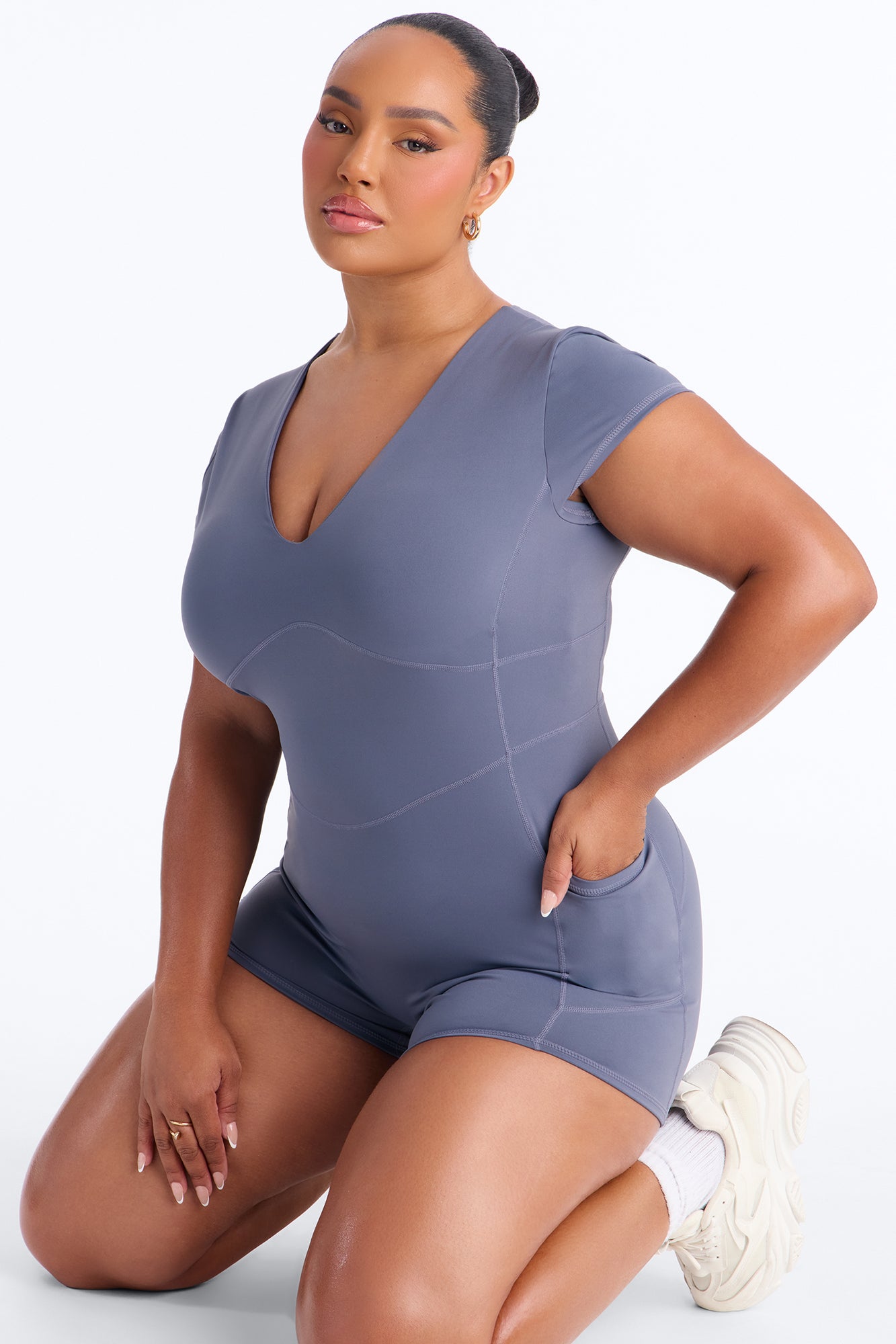 Sweet Sport Short Sleeve Romper - Navy