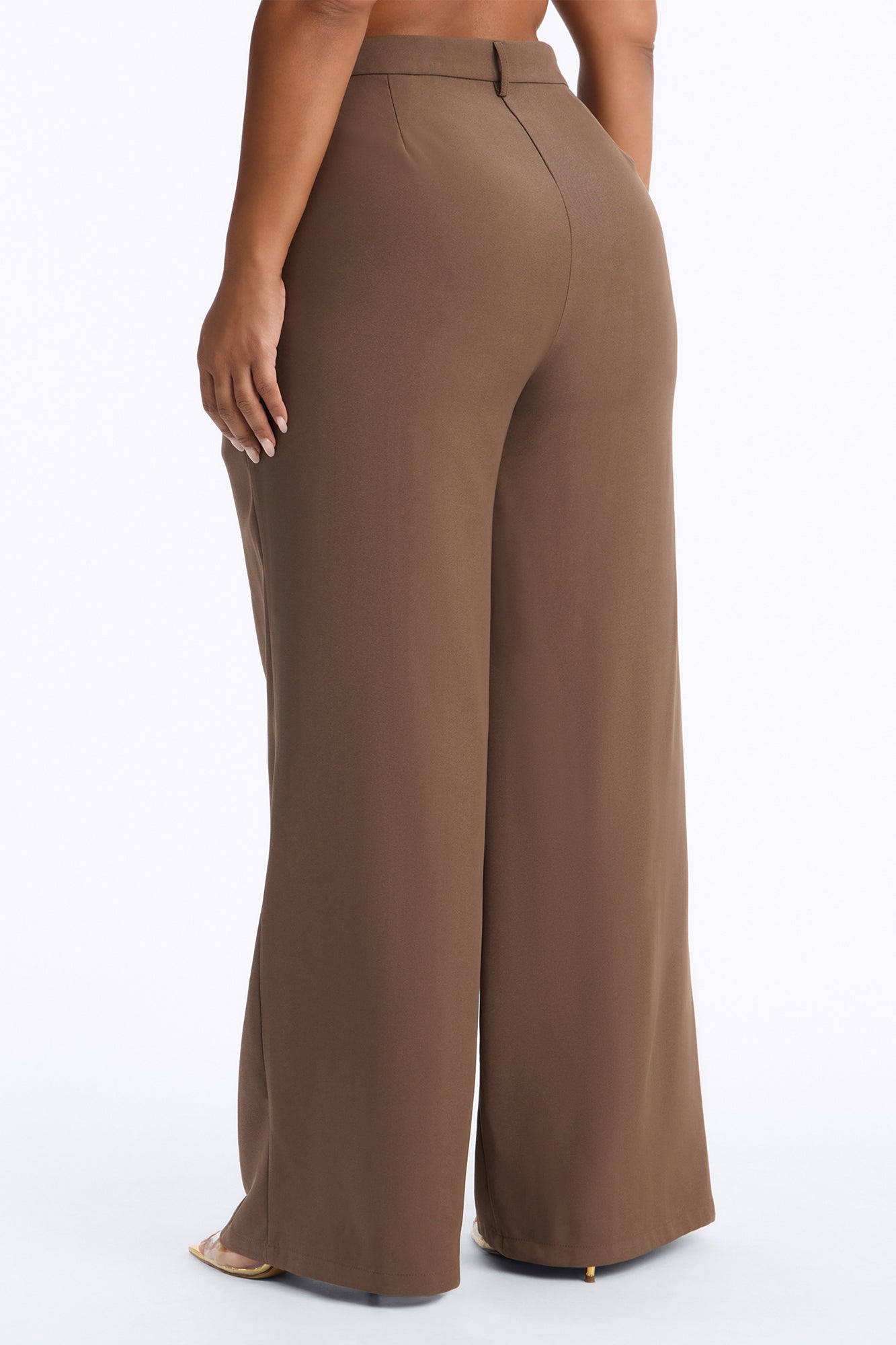 Melt Into You High Rise Straight Leg Trouser - Caffe